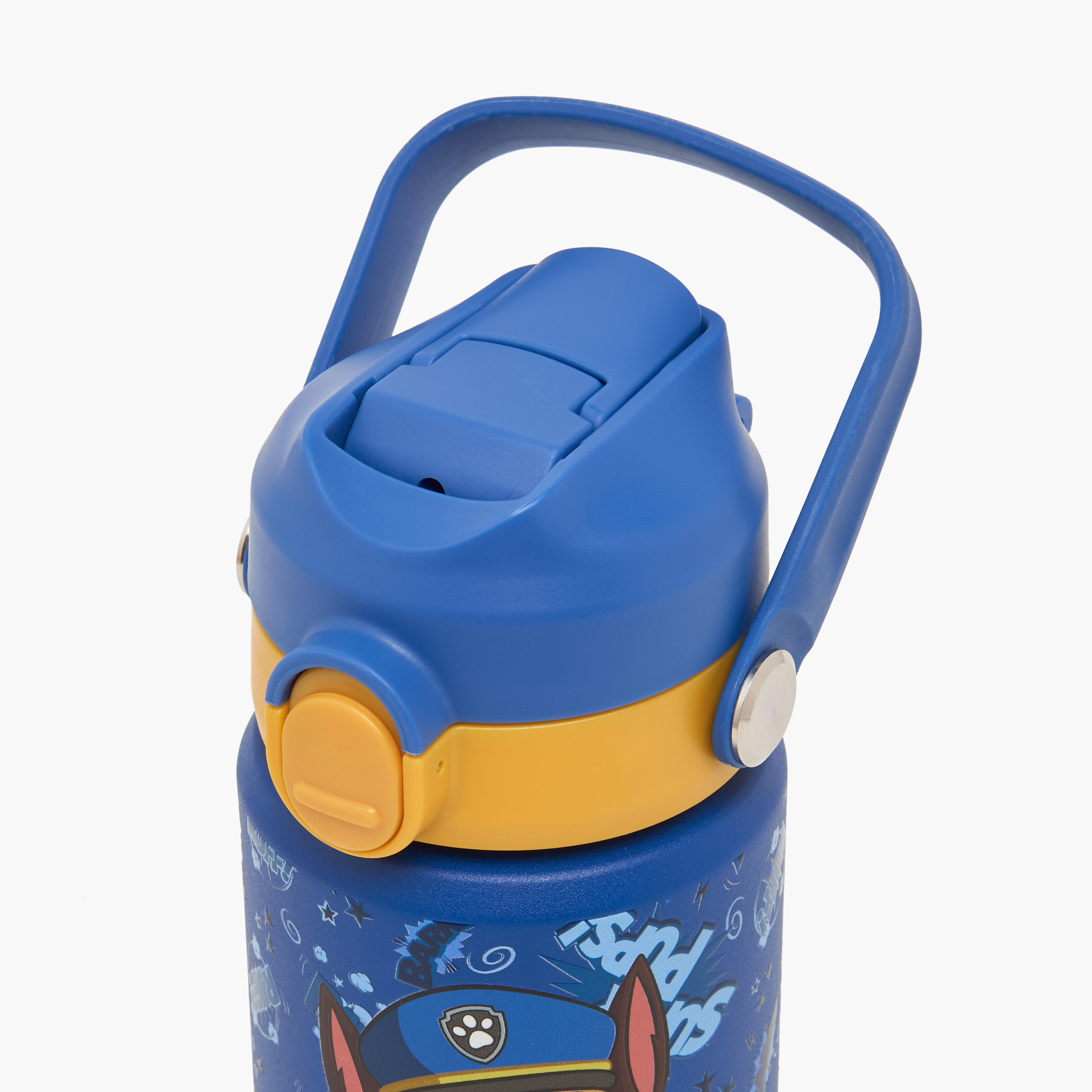 قارورة مياه ستانلس ستيل بطبعات باو باترول بفوهّة وحلقة حمل-school-waterbottles-image-3