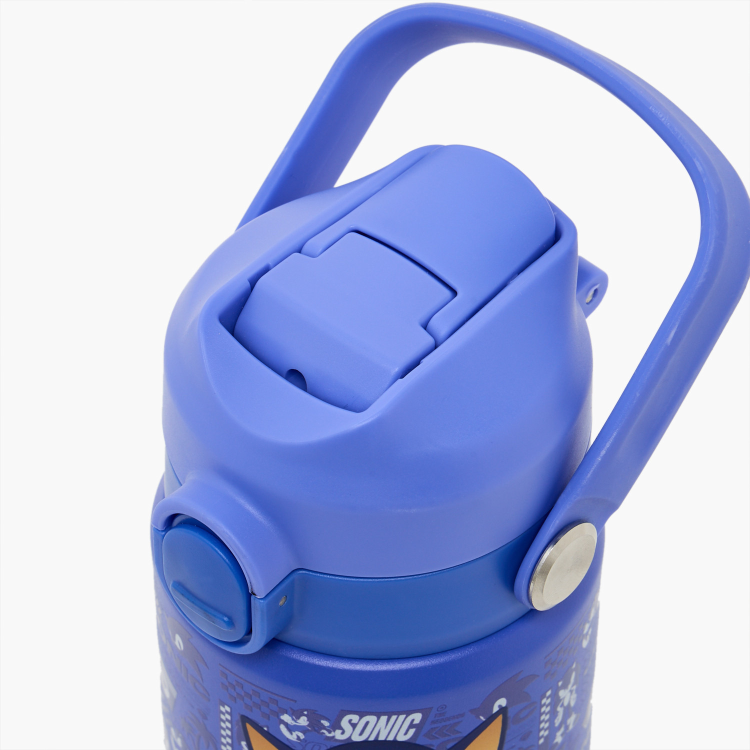 قارورة مياه ستانليس ستيل بمقبض وفوهة قلابة وطبعات جرافيك من سونيك - 500 مل-school-waterbottles-image-4