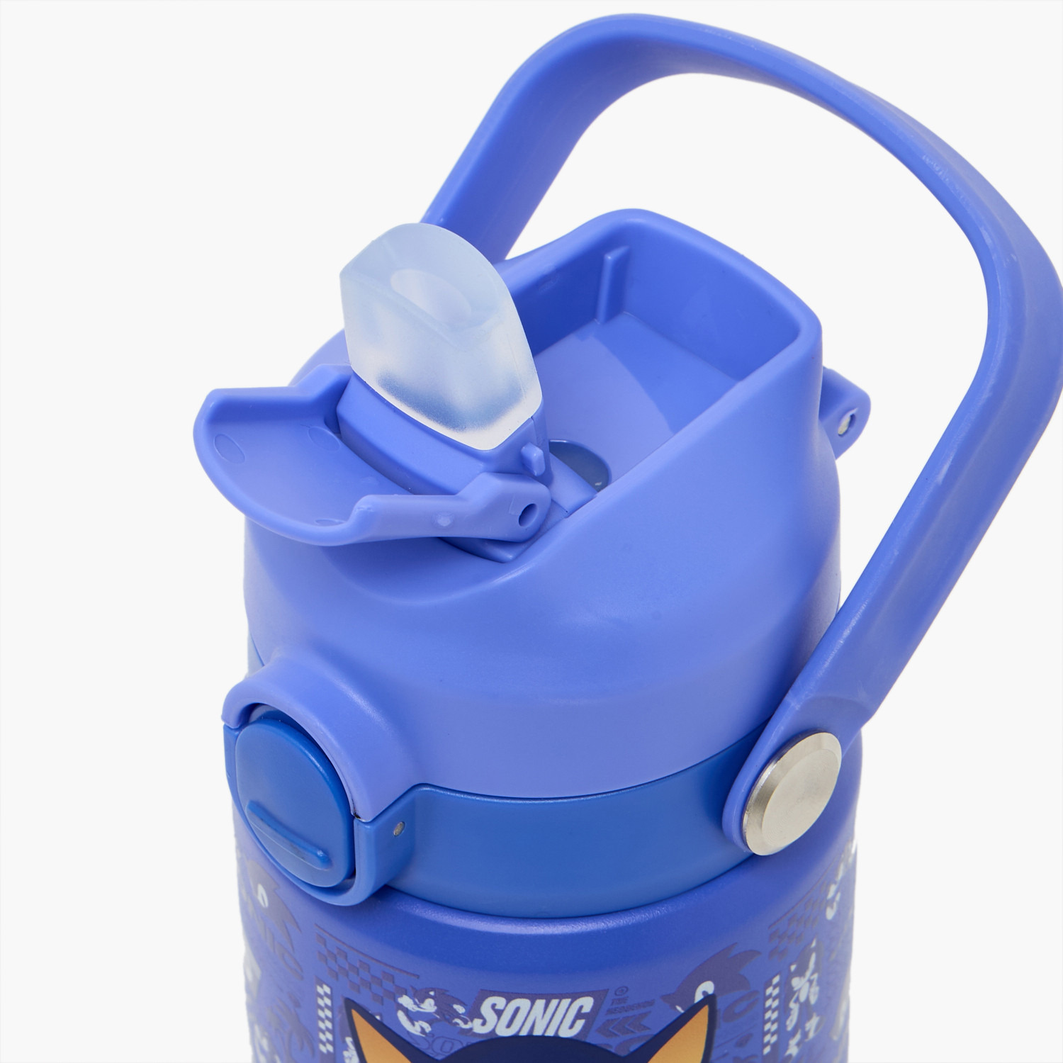 قارورة مياه ستانليس ستيل بمقبض وفوهة قلابة وطبعات جرافيك من سونيك - 500 مل-school-waterbottles-image-6
