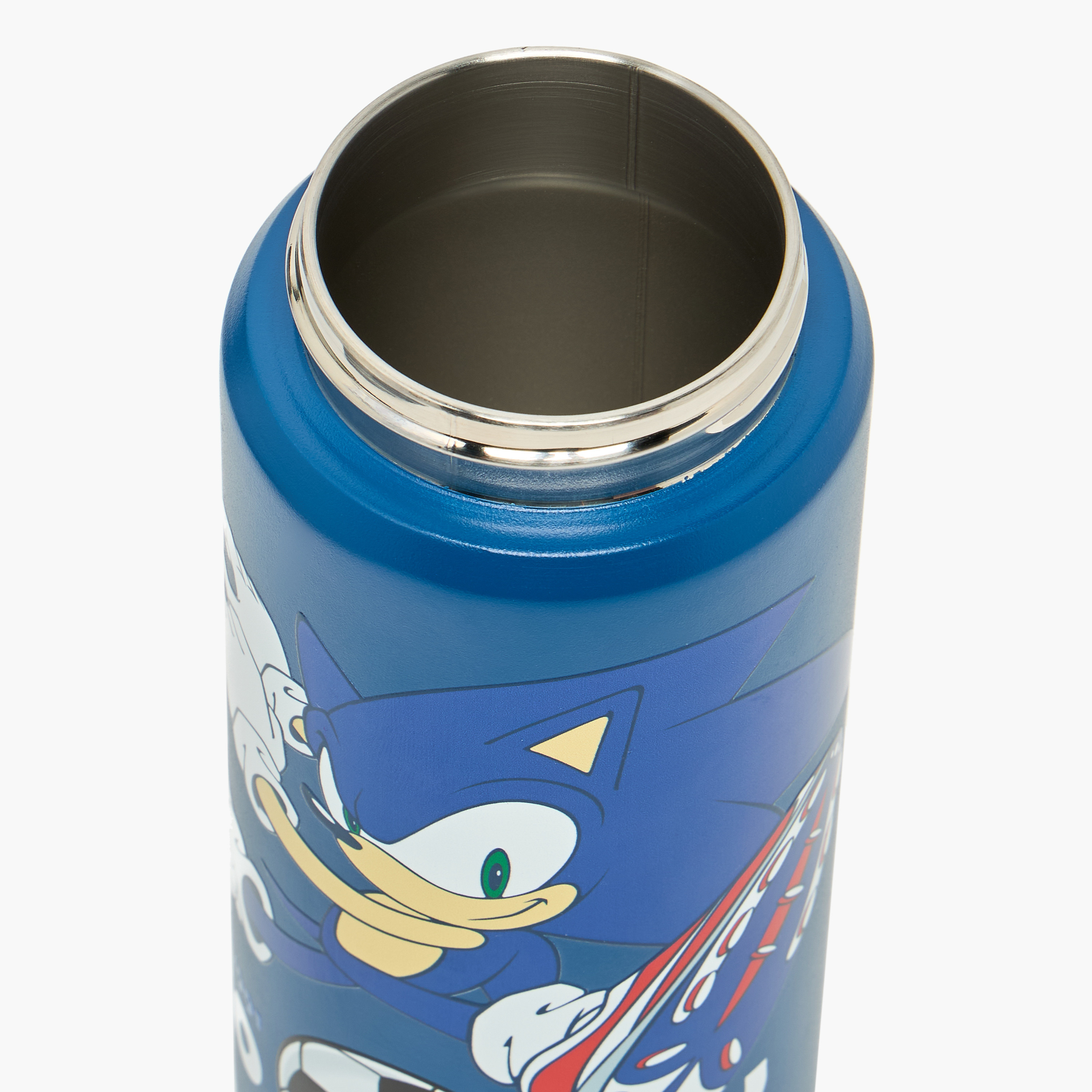Sonic Printed Stainless Steel Water Bottle with Flip Spout and Handle-school-waterbottles-image-5