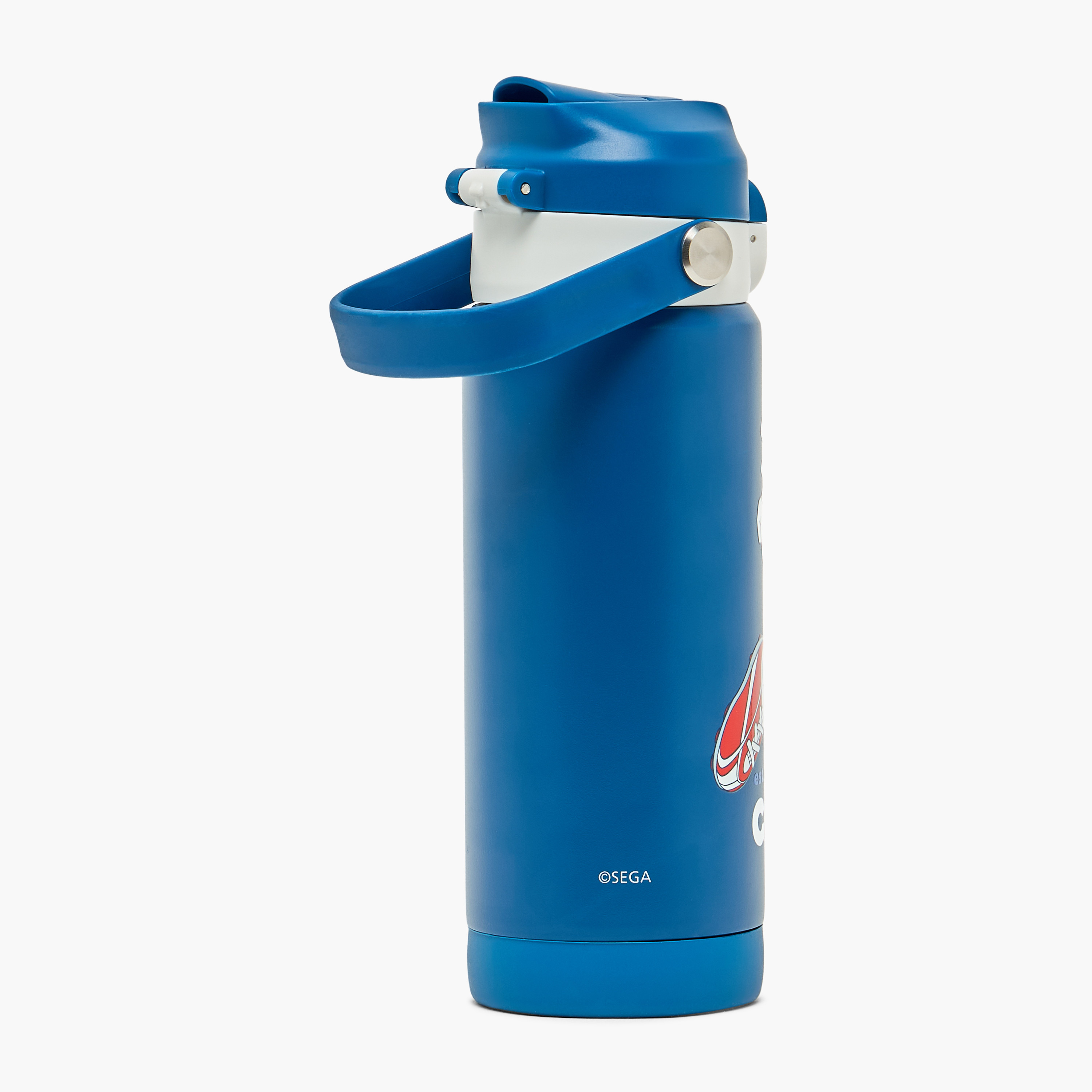 Sonic Printed Stainless Steel Water Bottle with Flip Spout and Handle-school-waterbottles-image-7