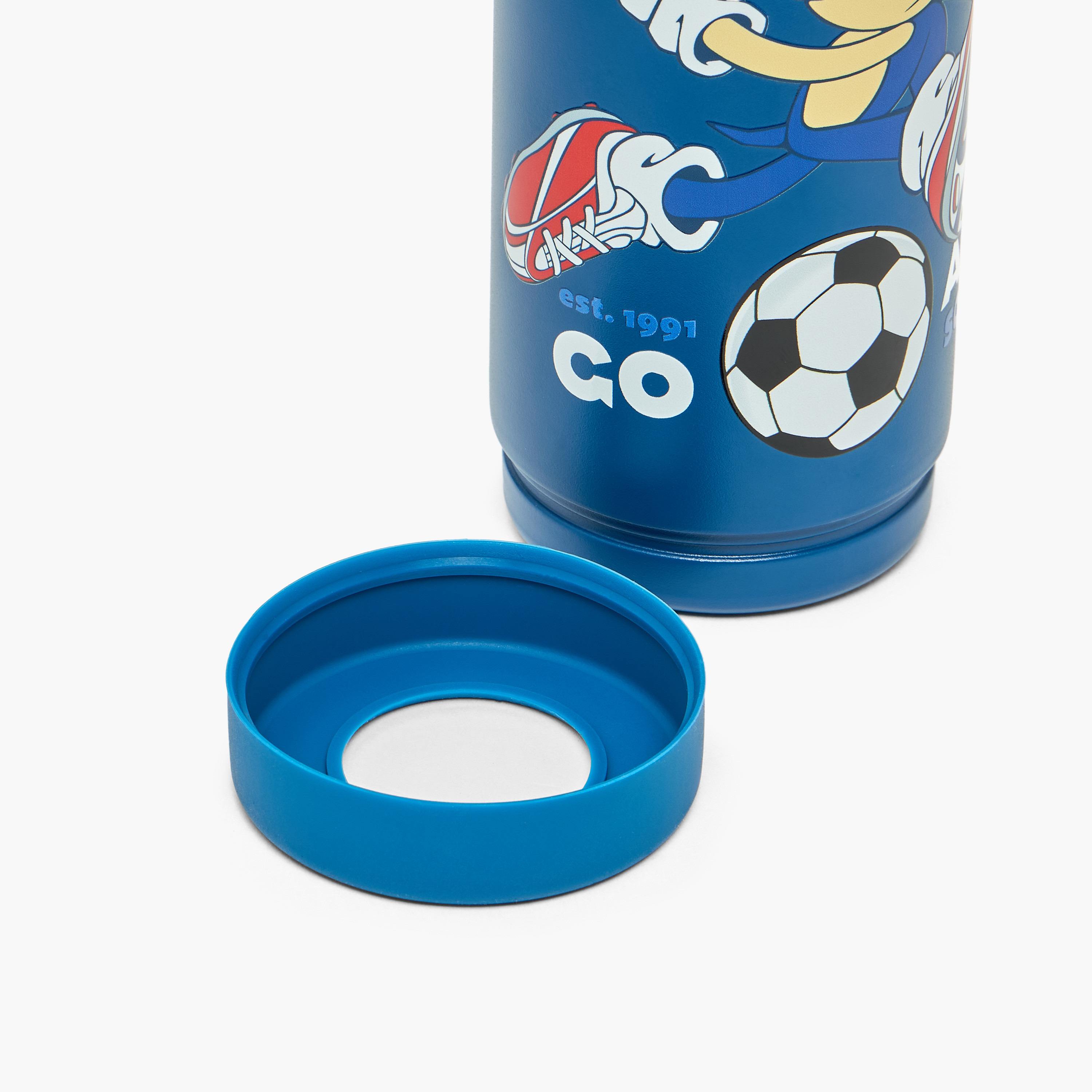 Sonic Printed Stainless Steel Water Bottle with Flip Spout and Handle-school-waterbottles-image-8