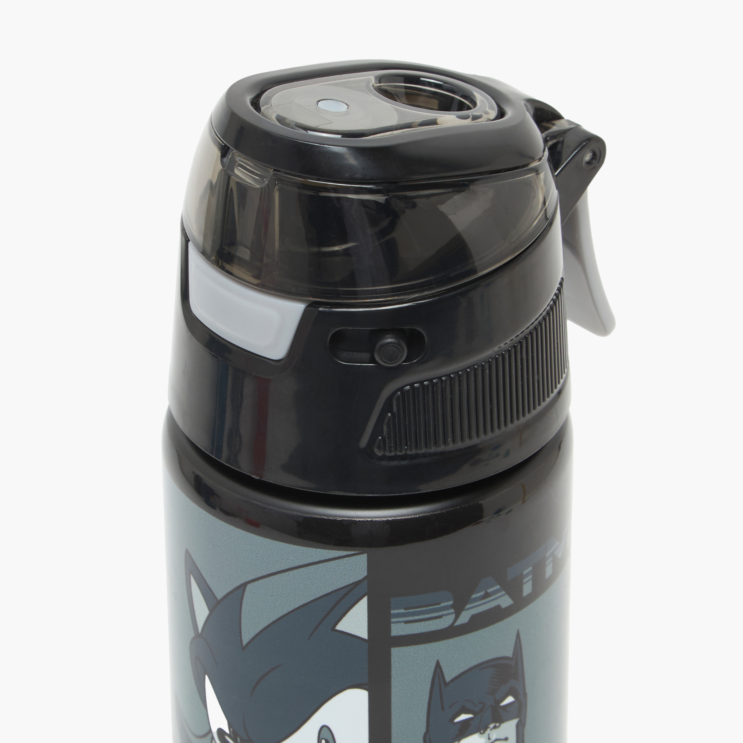 قارورة مياه ستانلس ستيل بطبعات سونيك وباتمان بغطاء قلّاب وفوهة للشرب-school-waterbottles-image-4