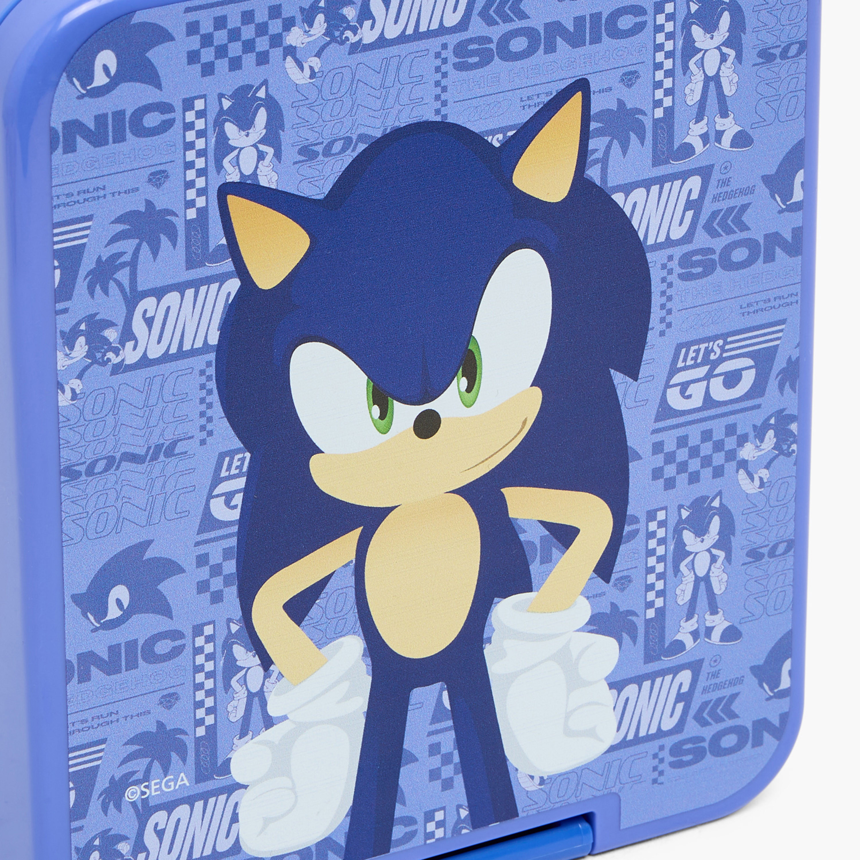 Sonic Printed Bento Lunch Box for Boys with 3 Compartments-school-lunchessentials-lunchboxes-image-5