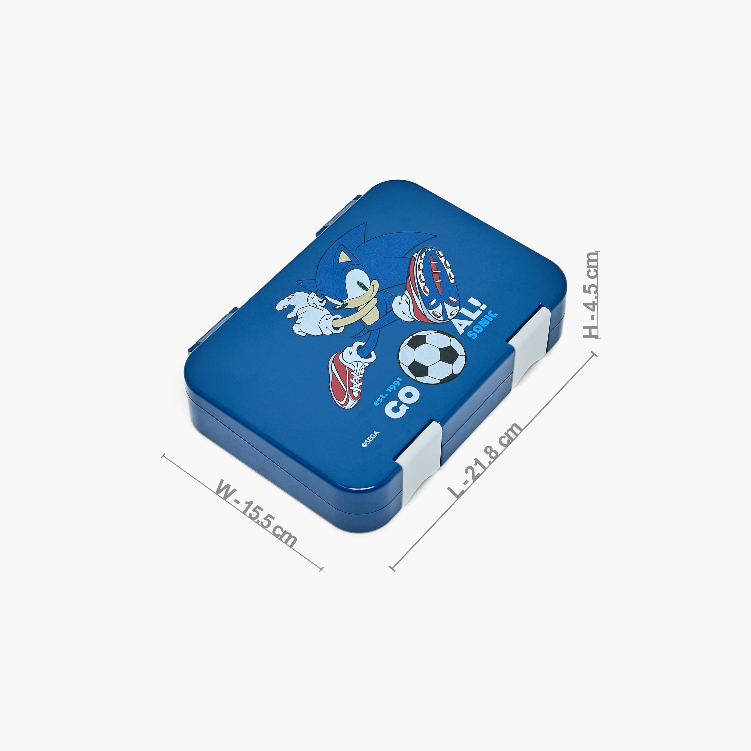 صندوق غداء بينتو بطبعات سونيك للأولاد وغطاء بقفل بمشبك إغلاق - 750 مل.-school-lunchessentials-lunchboxes-image-11