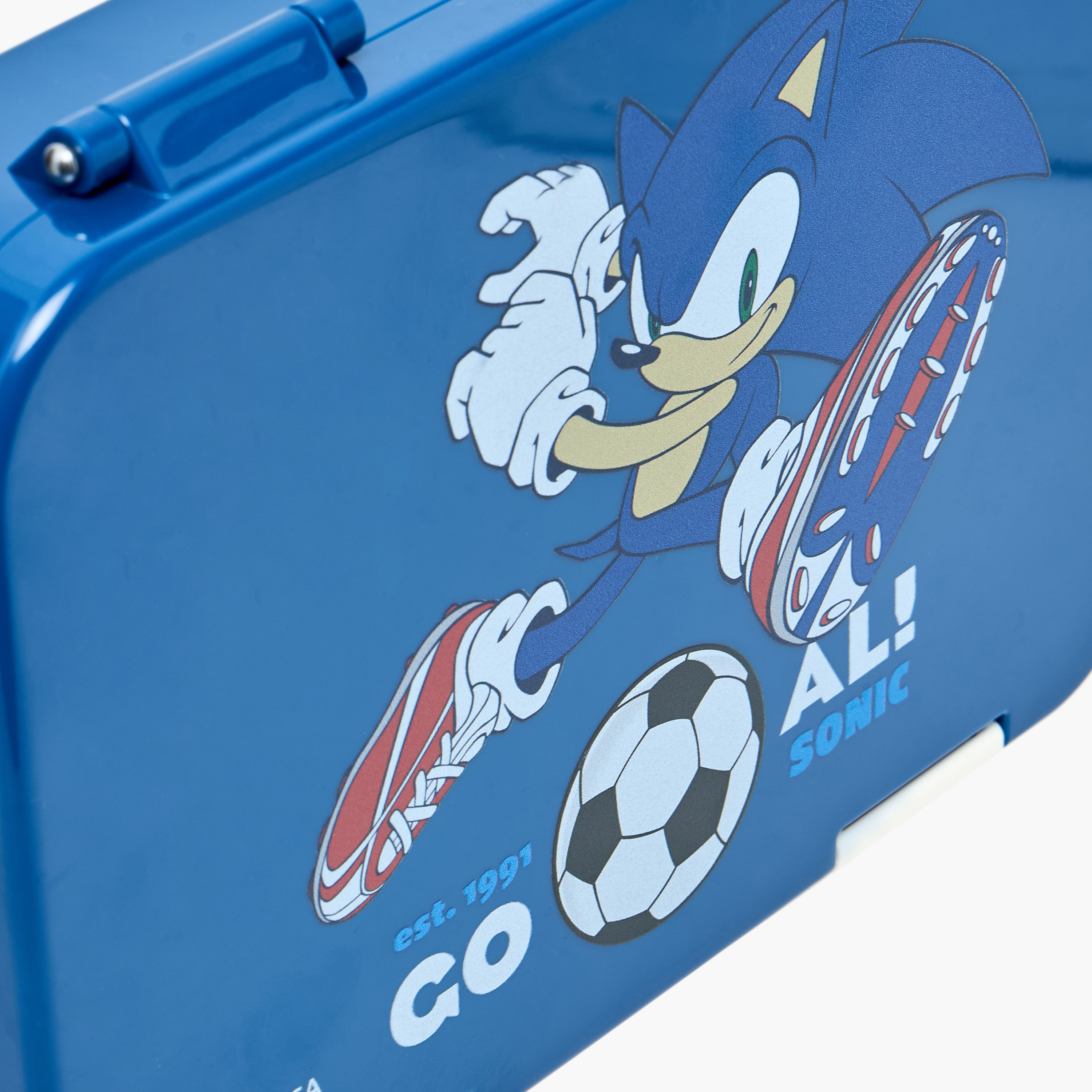 صندوق غداء بينتو بطبعات سونيك للأولاد وغطاء بقفل بمشبك إغلاق - 750 مل.-school-lunchessentials-lunchboxes-image-5