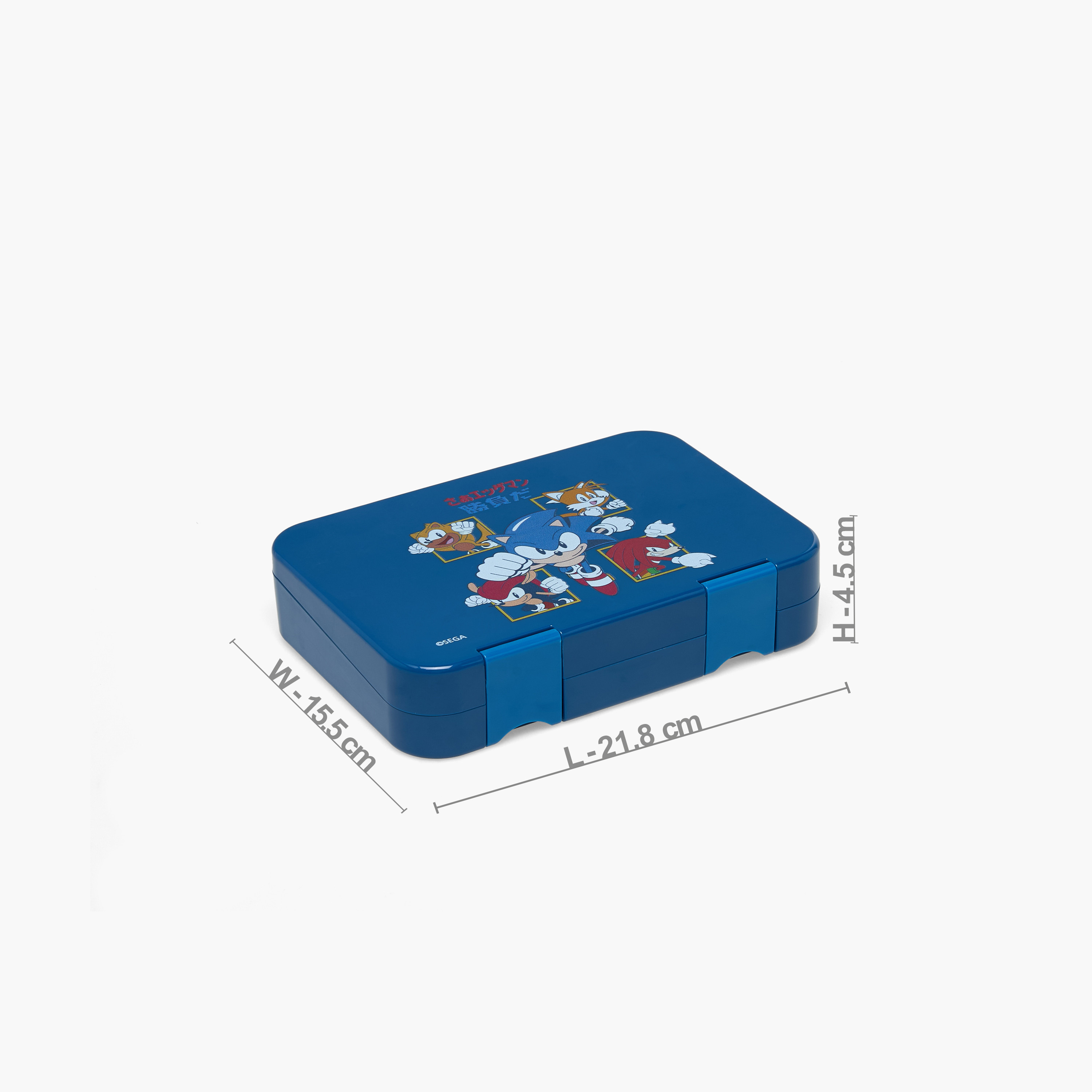 صندوق غداء بنتو بطبعة سونيك للأولاد مع غطاء بقفل كبس - 750 مل-school-lunchessentials-lunchboxes-image-11