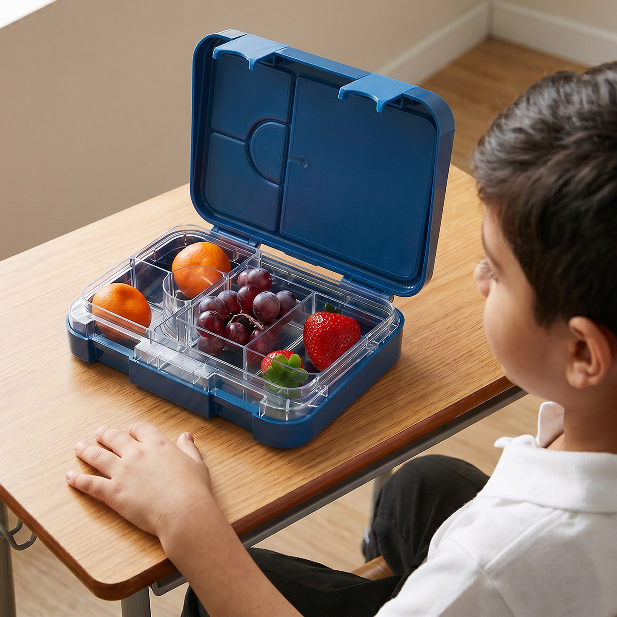 صندوق غداء بنتو بطبعة سونيك للأولاد مع غطاء بقفل كبس - 750 مل-school-lunchessentials-lunchboxes-image-3