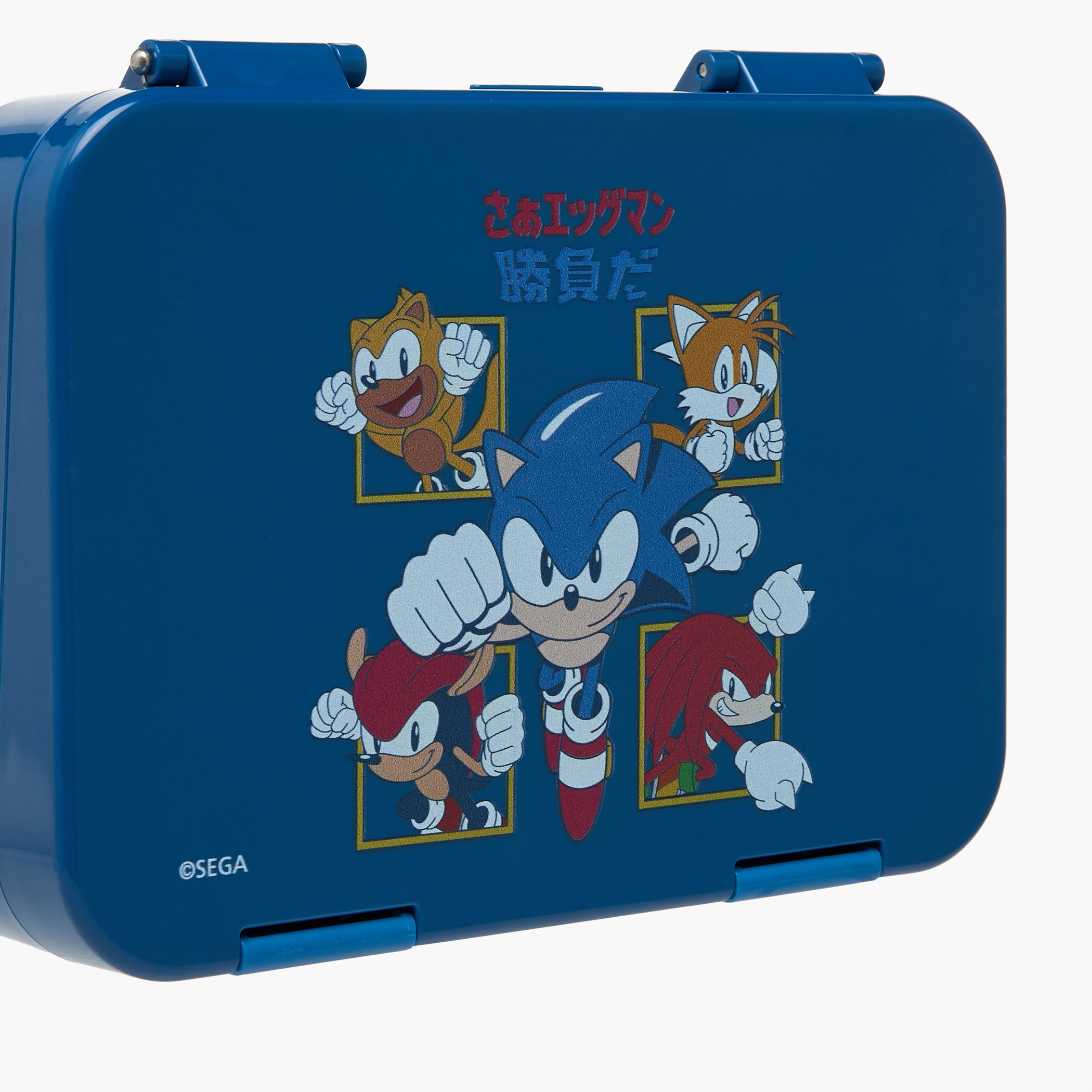 صندوق غداء بنتو بطبعة سونيك للأولاد مع غطاء بقفل كبس - 750 مل-school-lunchessentials-lunchboxes-image-5