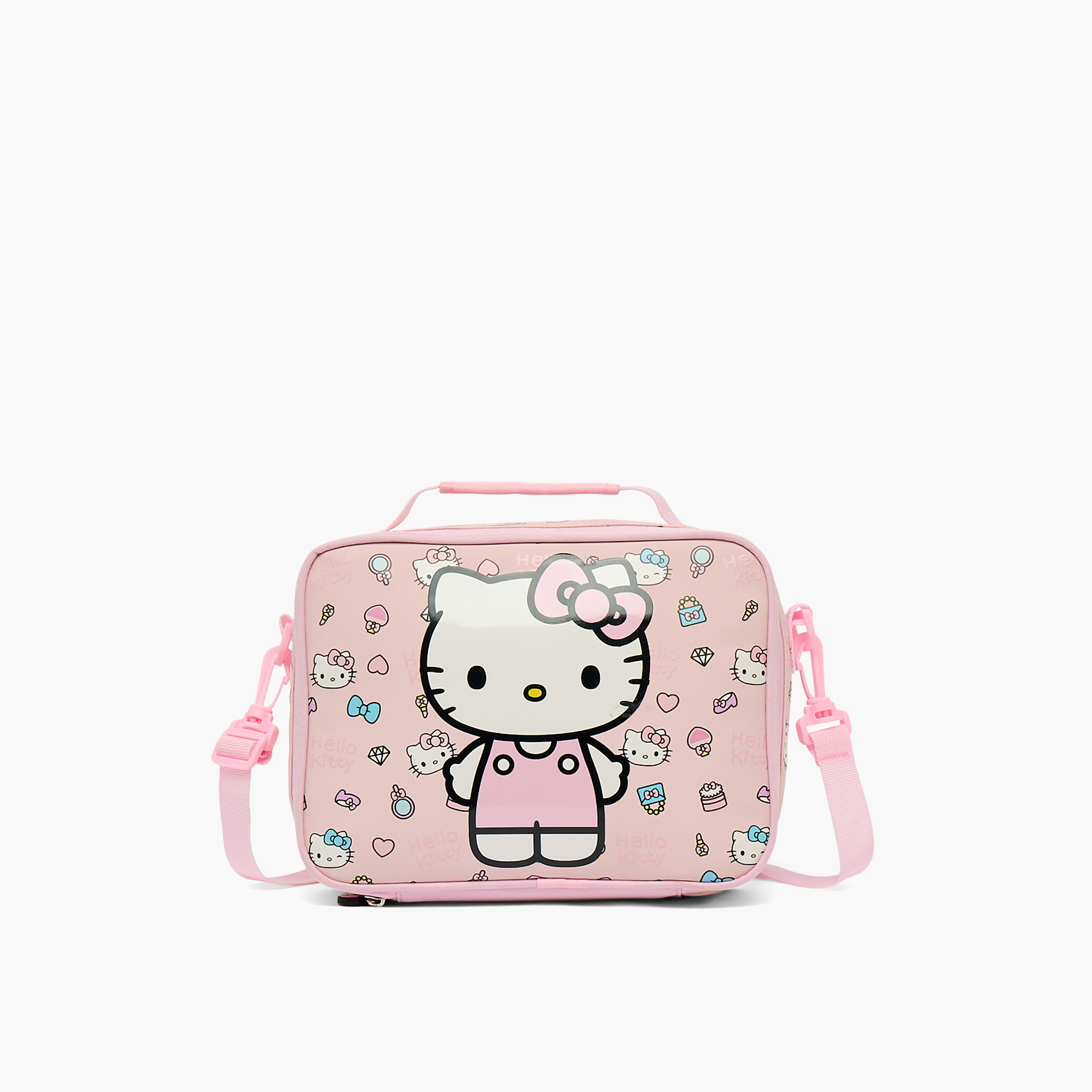 Sanrio Hello Kitty Print Lunch Bag for Girls 3-5 Years with Zip Closure-school-lunchessentials-lunchbags-image-1