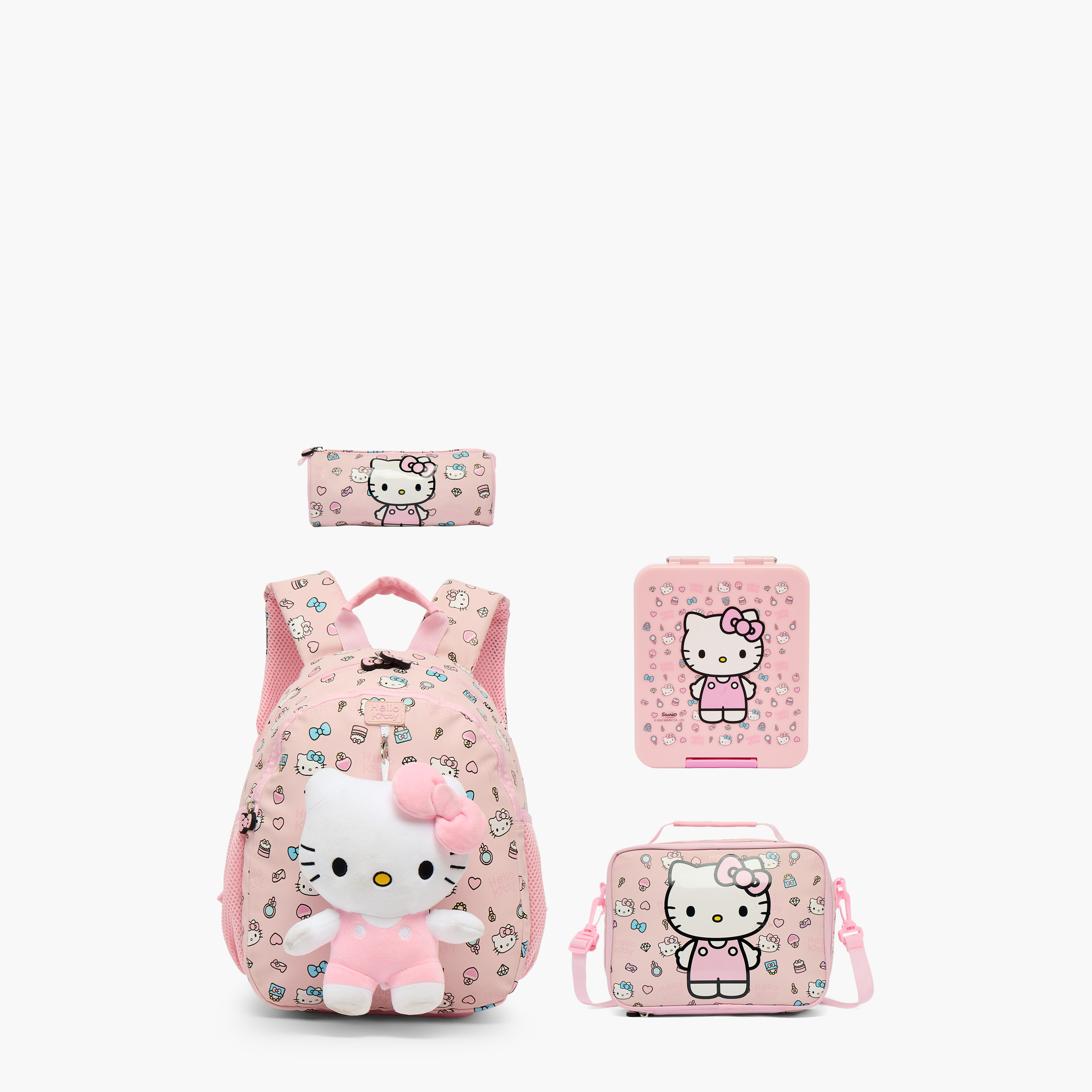 Sanrio Hello Kitty Print Lunch Bag for Girls 3-5 Years with Zip Closure-school-lunchessentials-lunchbags-image-10