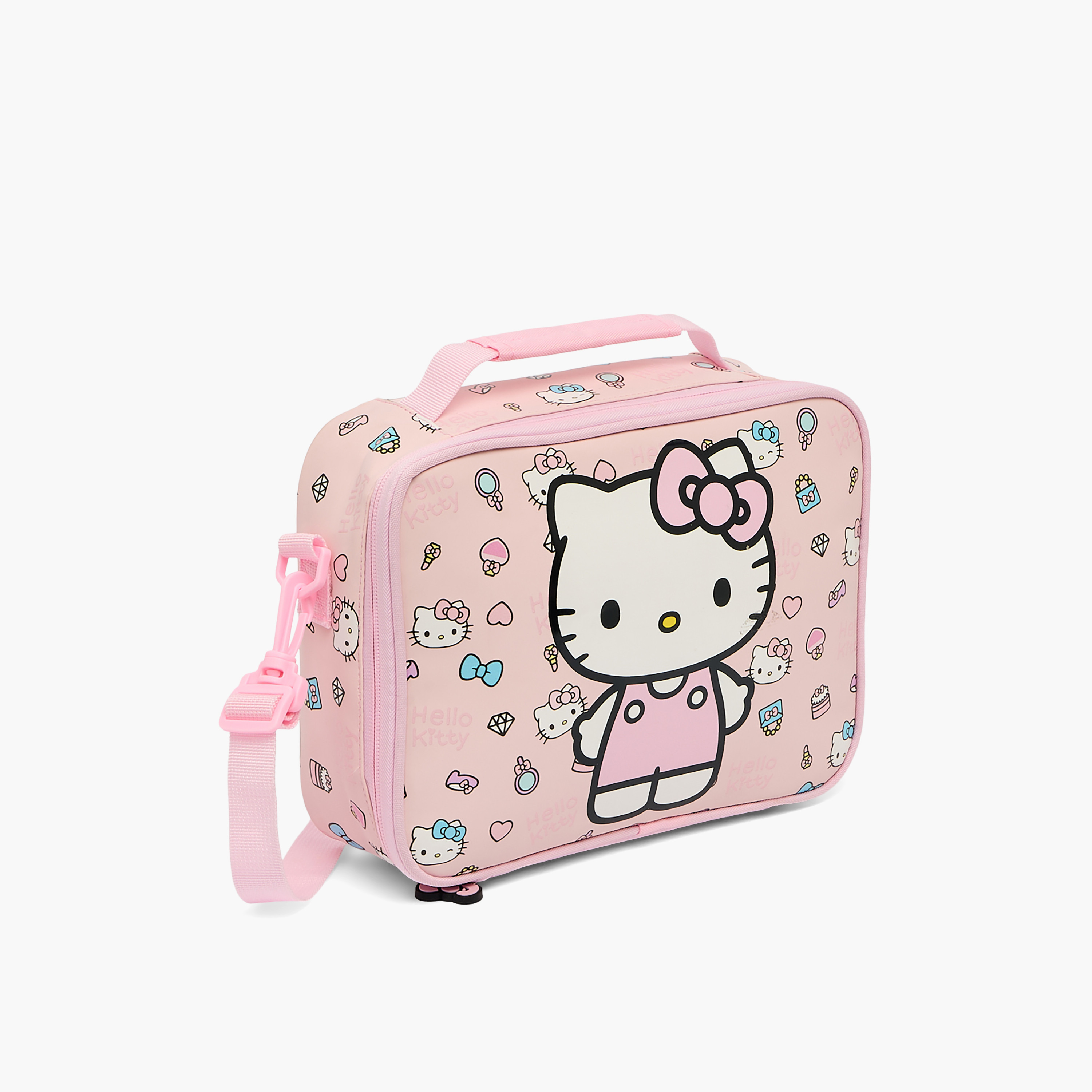 Sanrio Hello Kitty Print Lunch Bag for Girls 3-5 Years with Zip Closure-school-lunchessentials-lunchbags-image-2