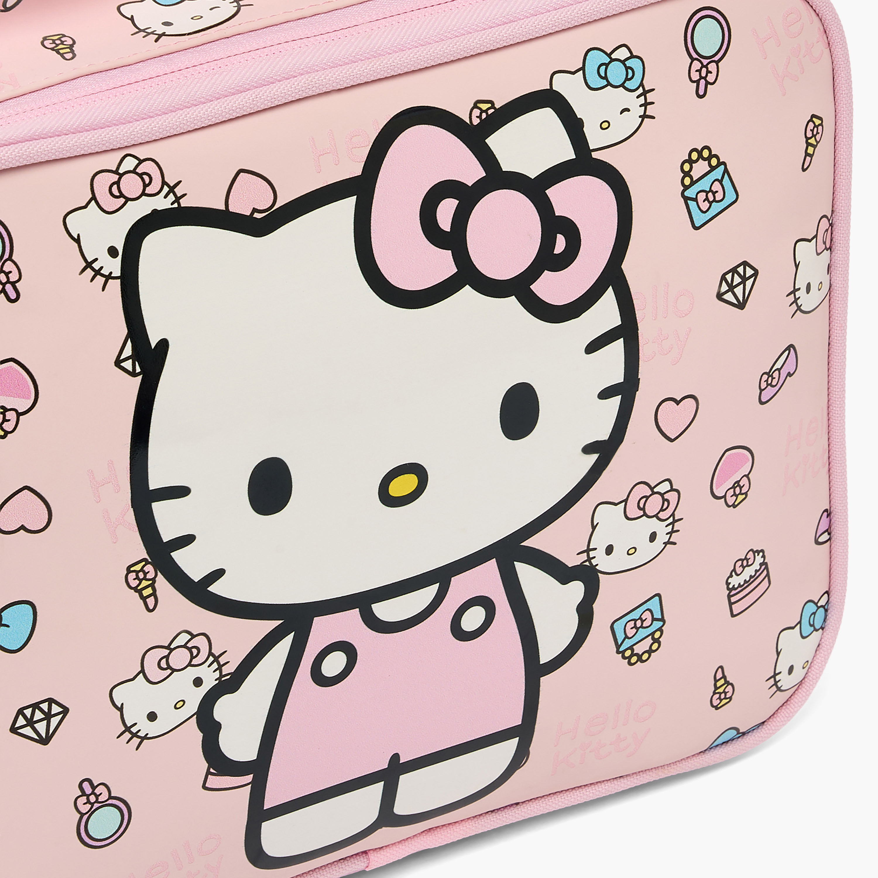 Sanrio Hello Kitty Print Lunch Bag for Girls 3-5 Years with Zip Closure-school-lunchessentials-lunchbags-image-3