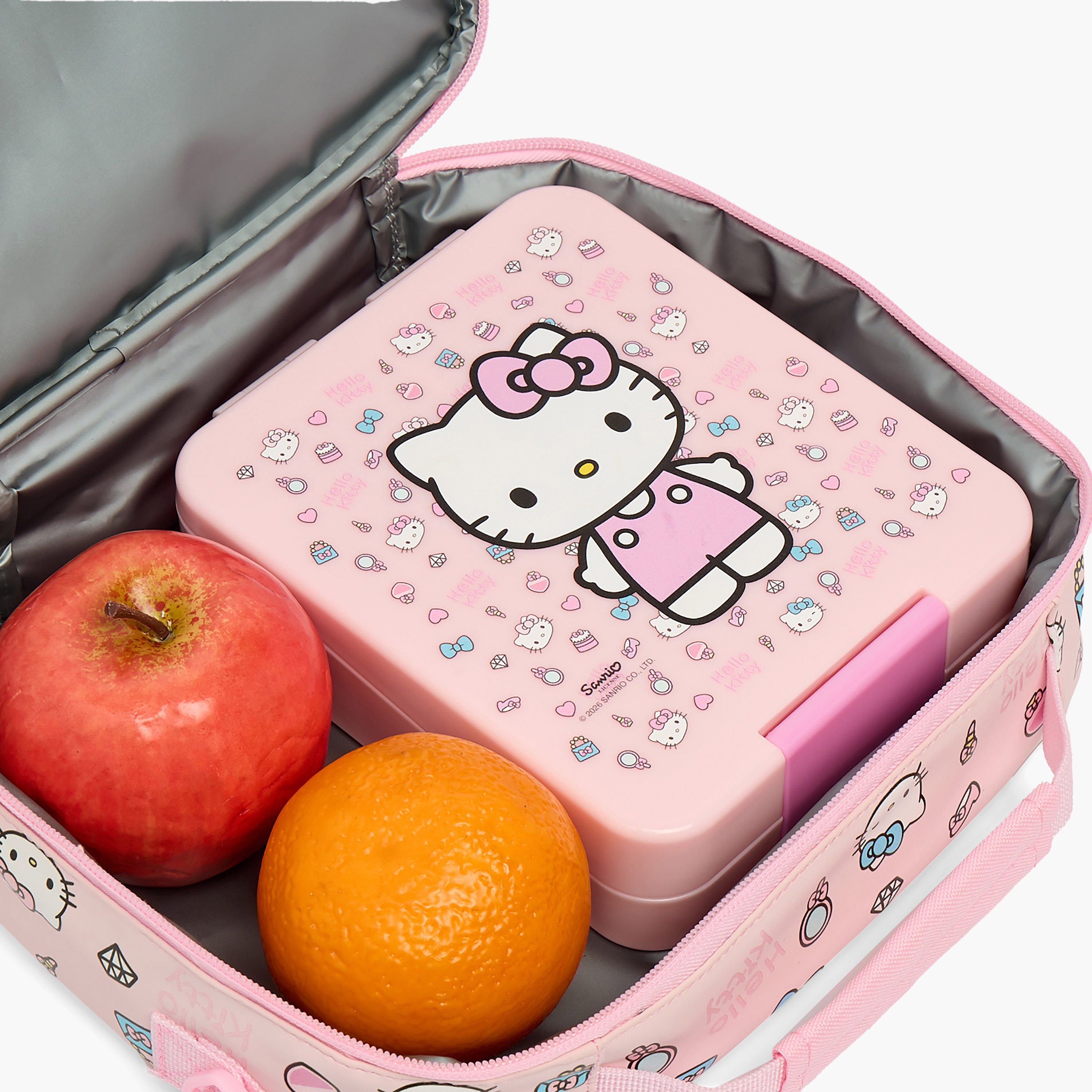 Sanrio Hello Kitty Print Lunch Bag for Girls 3-5 Years with Zip Closure-school-lunchessentials-lunchbags-image-4