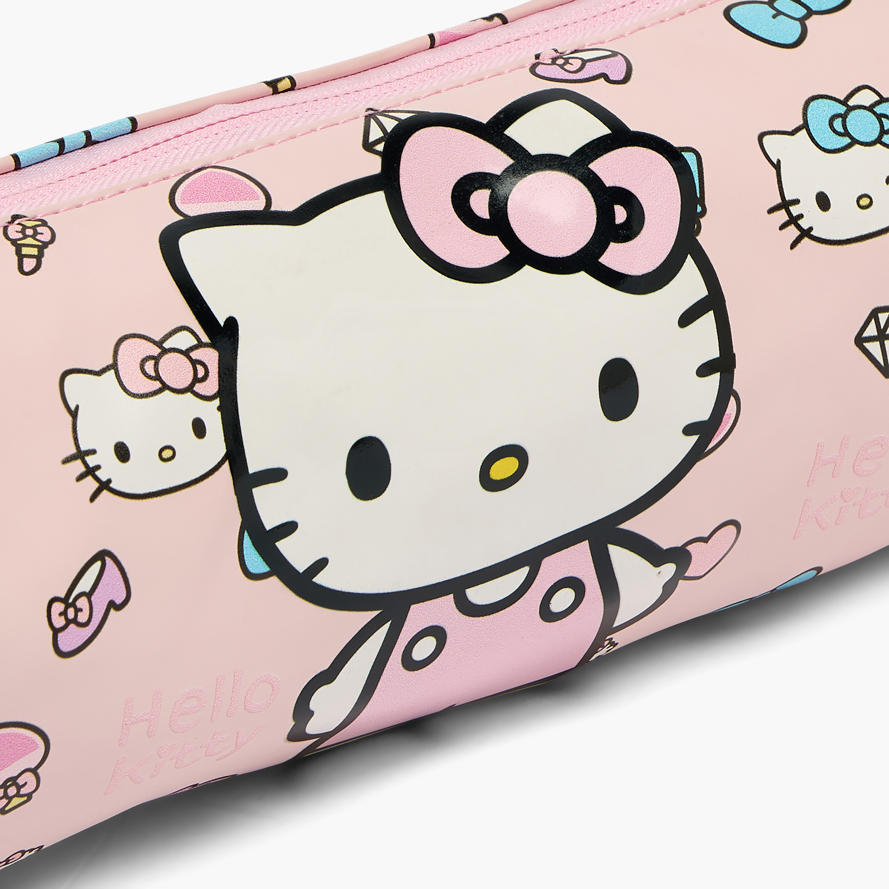 Sanrio Hello Kitty Print Pencil Pouch with Zip Closure-school-stationery-pencilcases-image-6
