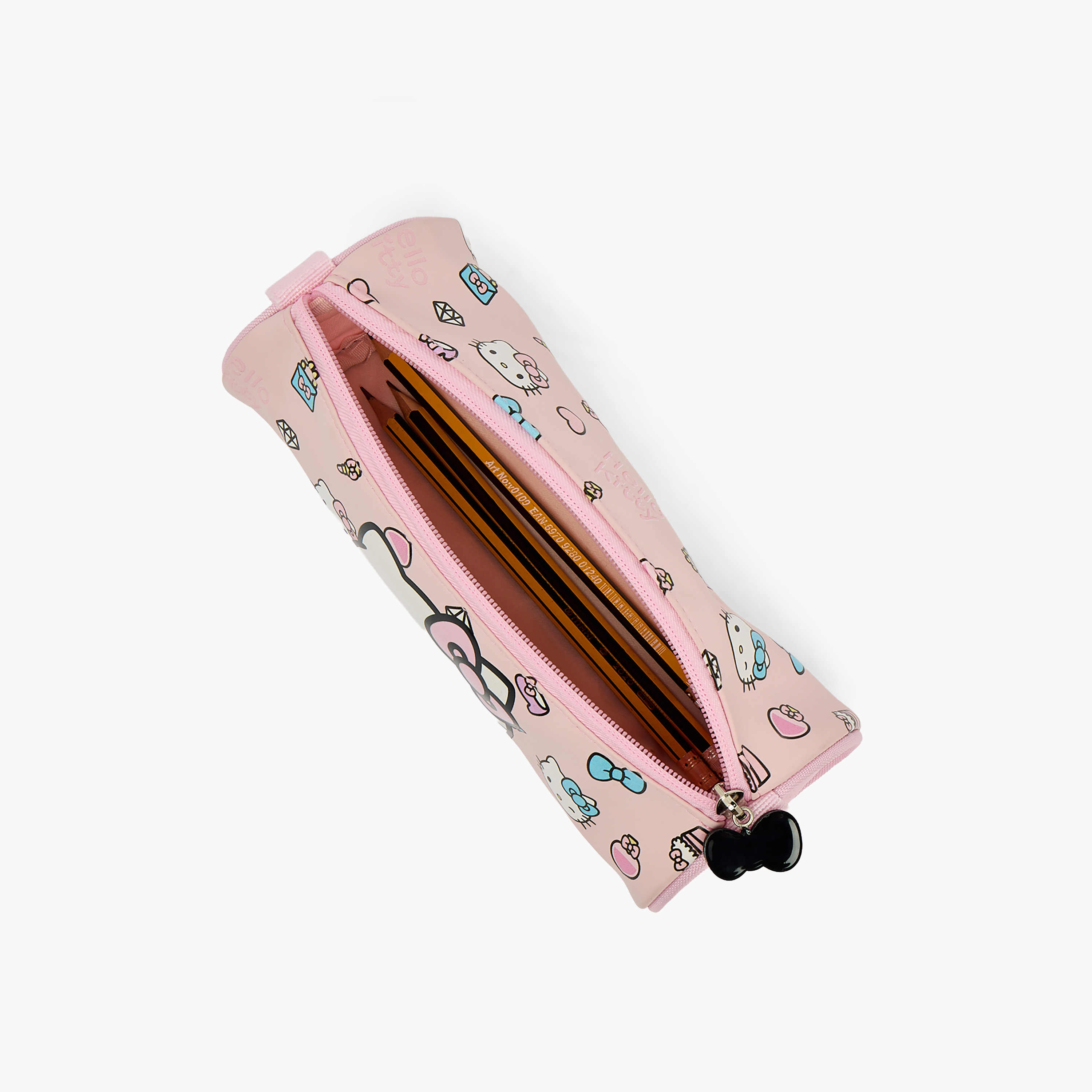 Sanrio Hello Kitty Print Pencil Pouch with Zip Closure-school-stationery-pencilcases-image-7
