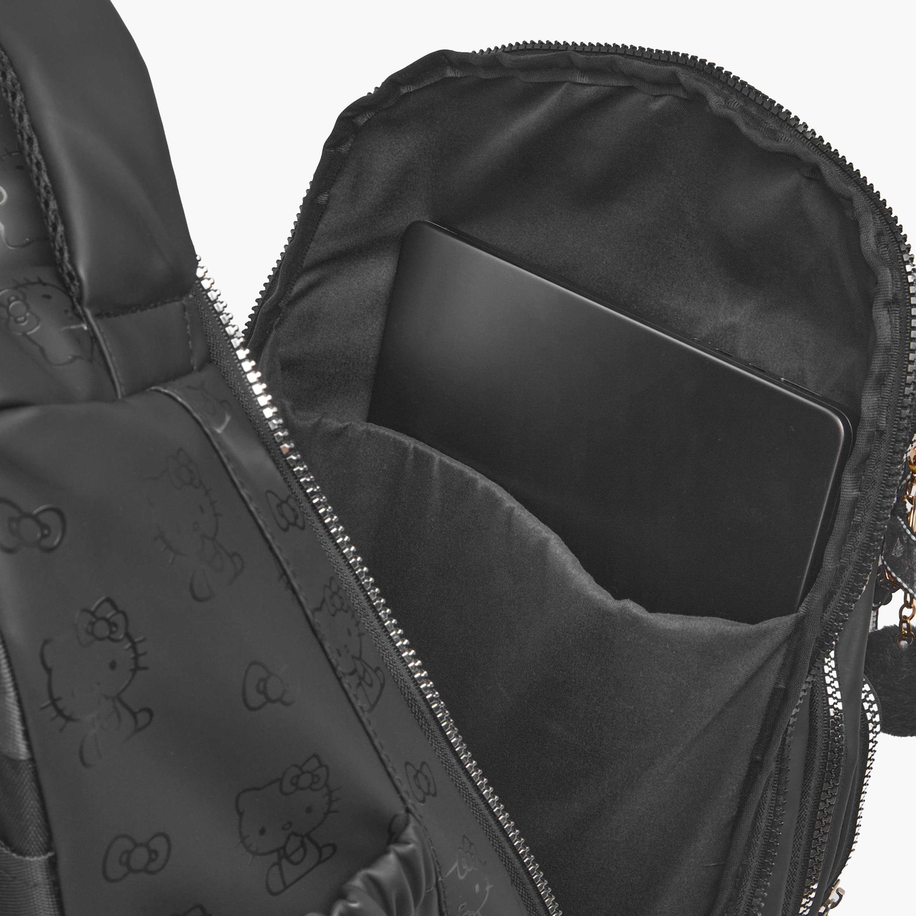 شنطة ترولي بطبعة هيلو كيتي للبنات من 8-12 سنة مع مقبض قابل للسحب من سانريو - 18 بوصة-school-bagsandbackpacks-trolleybags-image-5