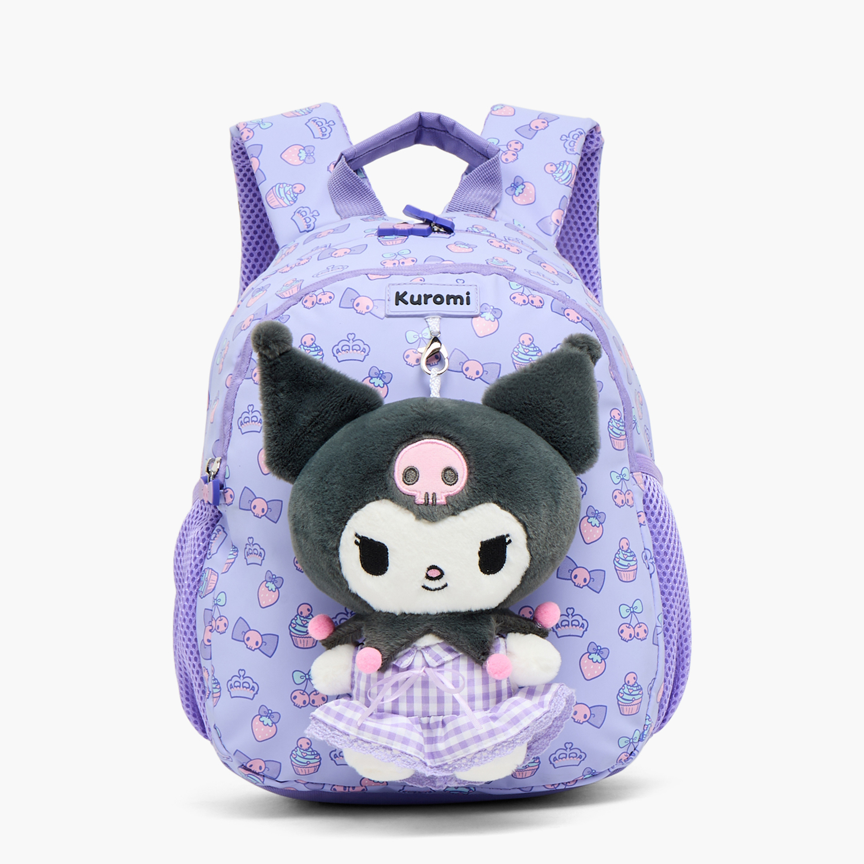 شنطة ظهر بجيب لابتوب وطبعات كورومي للبنات بعمر 3-5 سنوات من سانريو - 14 بوصة-school-bagsandbackpacks-backpacks-image-1