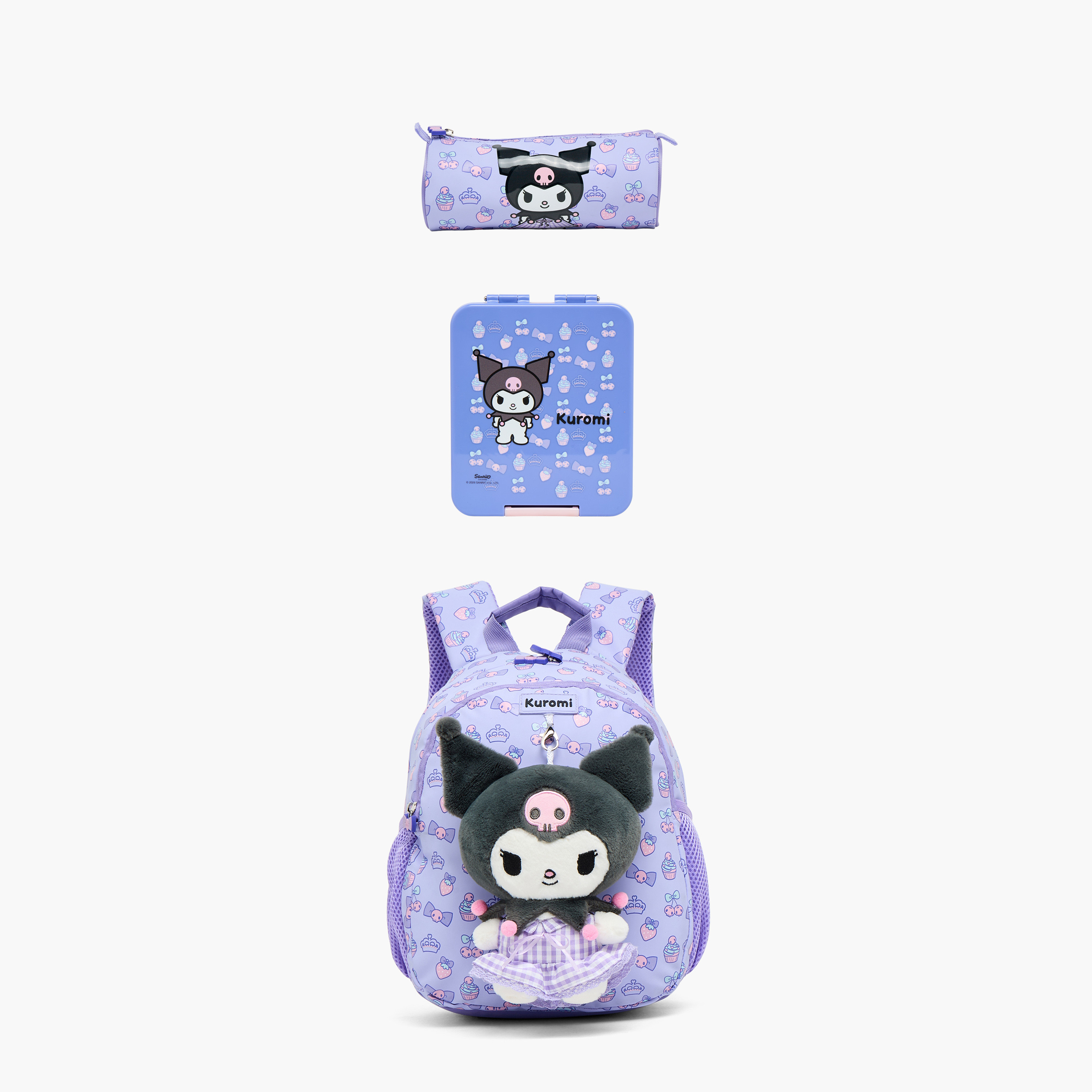 شنطة ظهر بجيب لابتوب وطبعات كورومي للبنات بعمر 3-5 سنوات من سانريو - 14 بوصة-school-bagsandbackpacks-backpacks-image-10