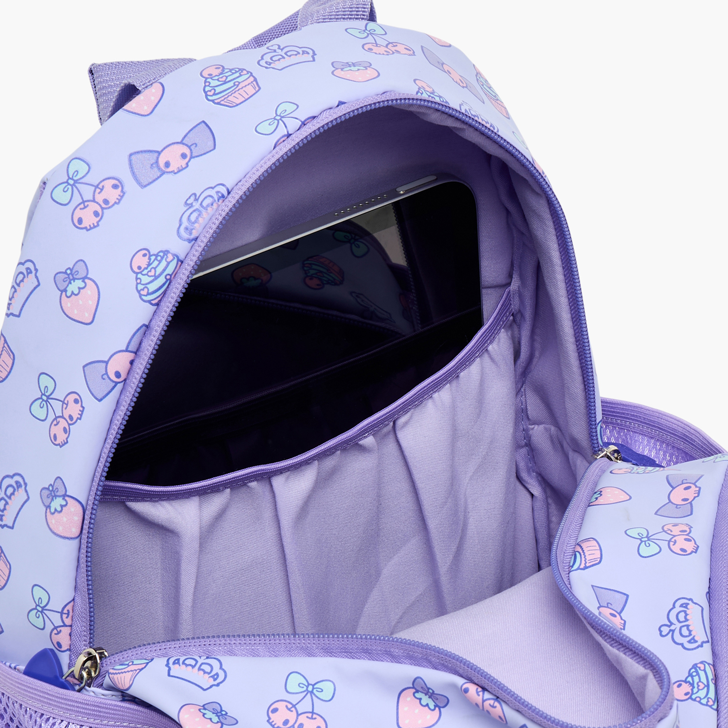 شنطة ظهر بجيب لابتوب وطبعات كورومي للبنات بعمر 3-5 سنوات من سانريو - 14 بوصة-school-bagsandbackpacks-backpacks-image-6
