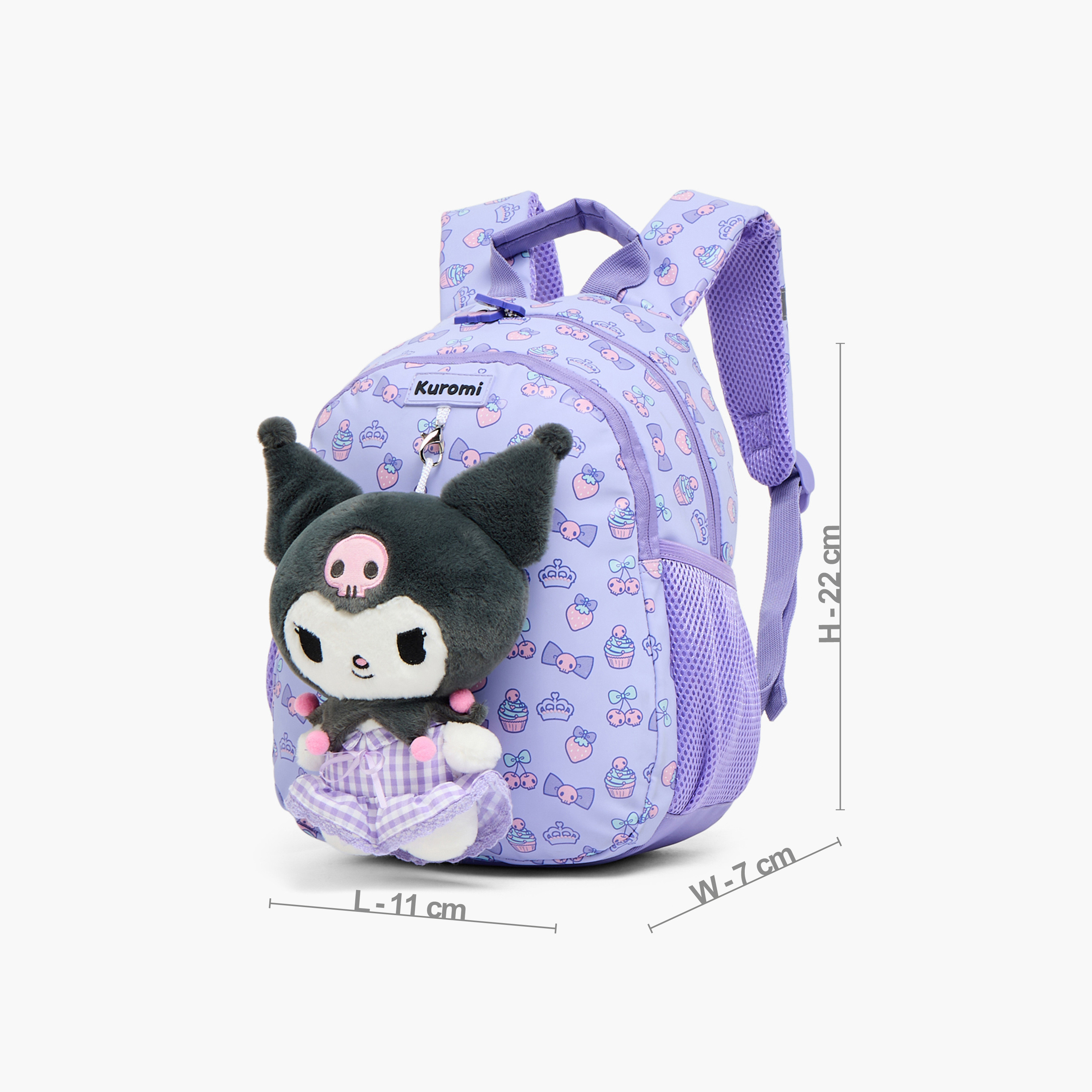 شنطة ظهر بجيب لابتوب وطبعات كورومي للبنات بعمر 3-5 سنوات من سانريو - 14 بوصة-school-bagsandbackpacks-backpacks-image-7