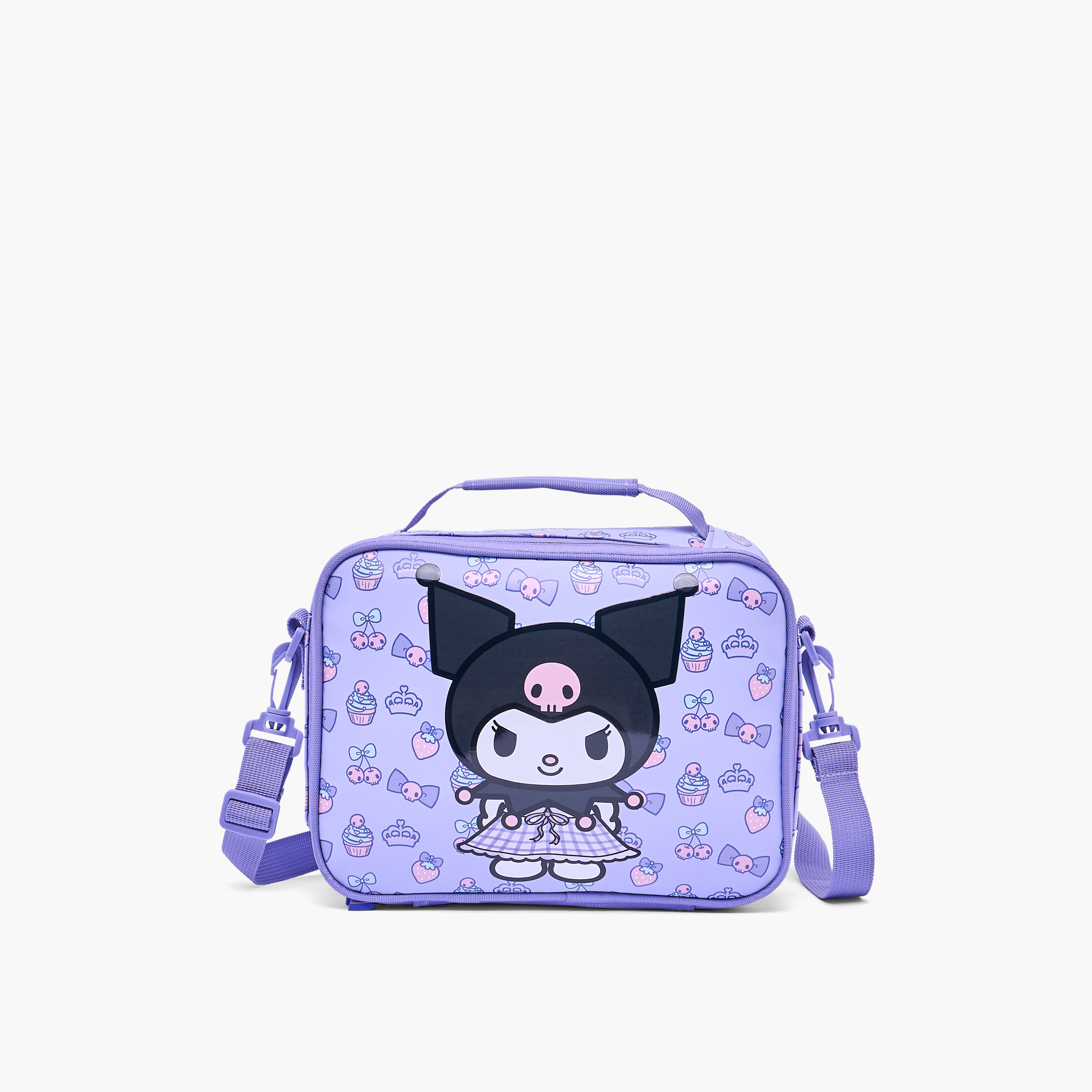 Sanrio Kuromi Print Lunch Bag for Girls 3-5 Years with Thermal Insulation-school-lunchessentials-lunchbags-image-1