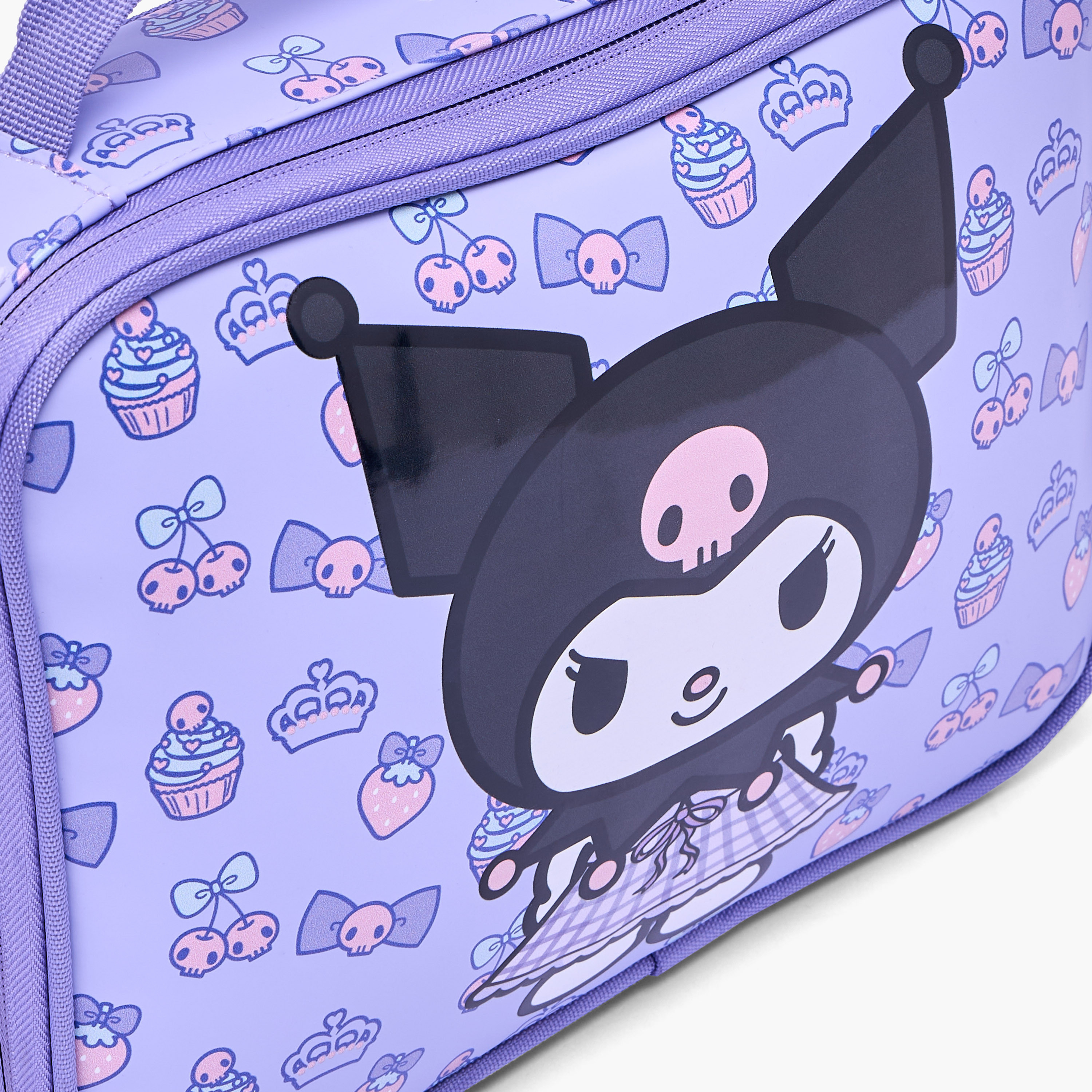 Sanrio Kuromi Print Lunch Bag for Girls 3-5 Years with Thermal Insulation-school-lunchessentials-lunchbags-image-3
