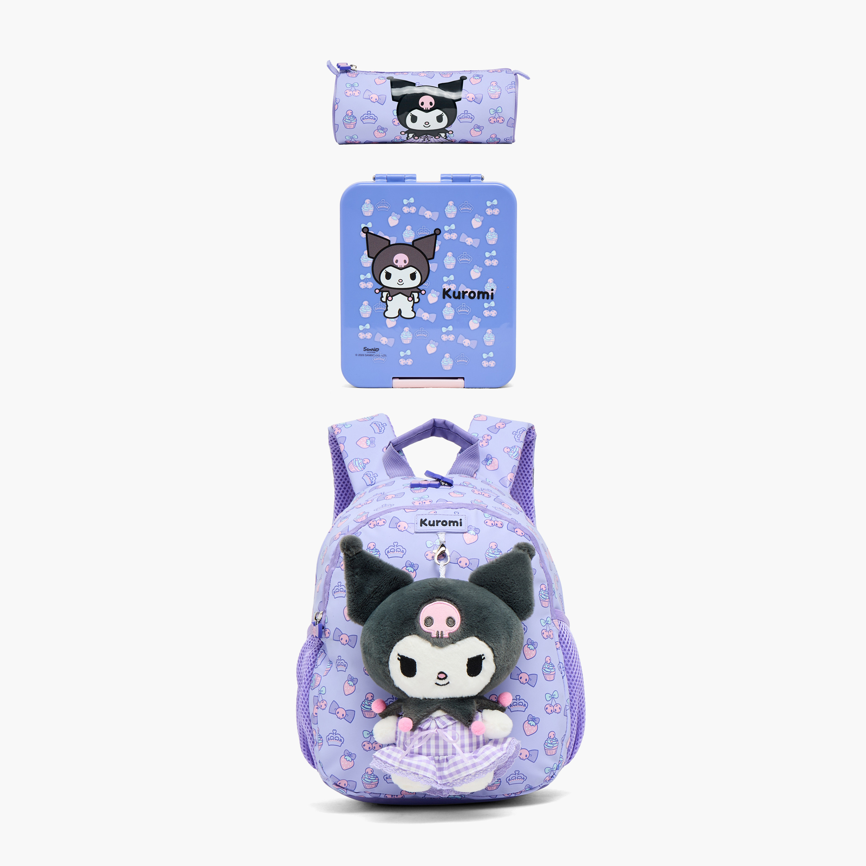 Sanrio Kuromi Print Pencil Pouch with Zip Closure-school-stationery-pencilcases-image-8