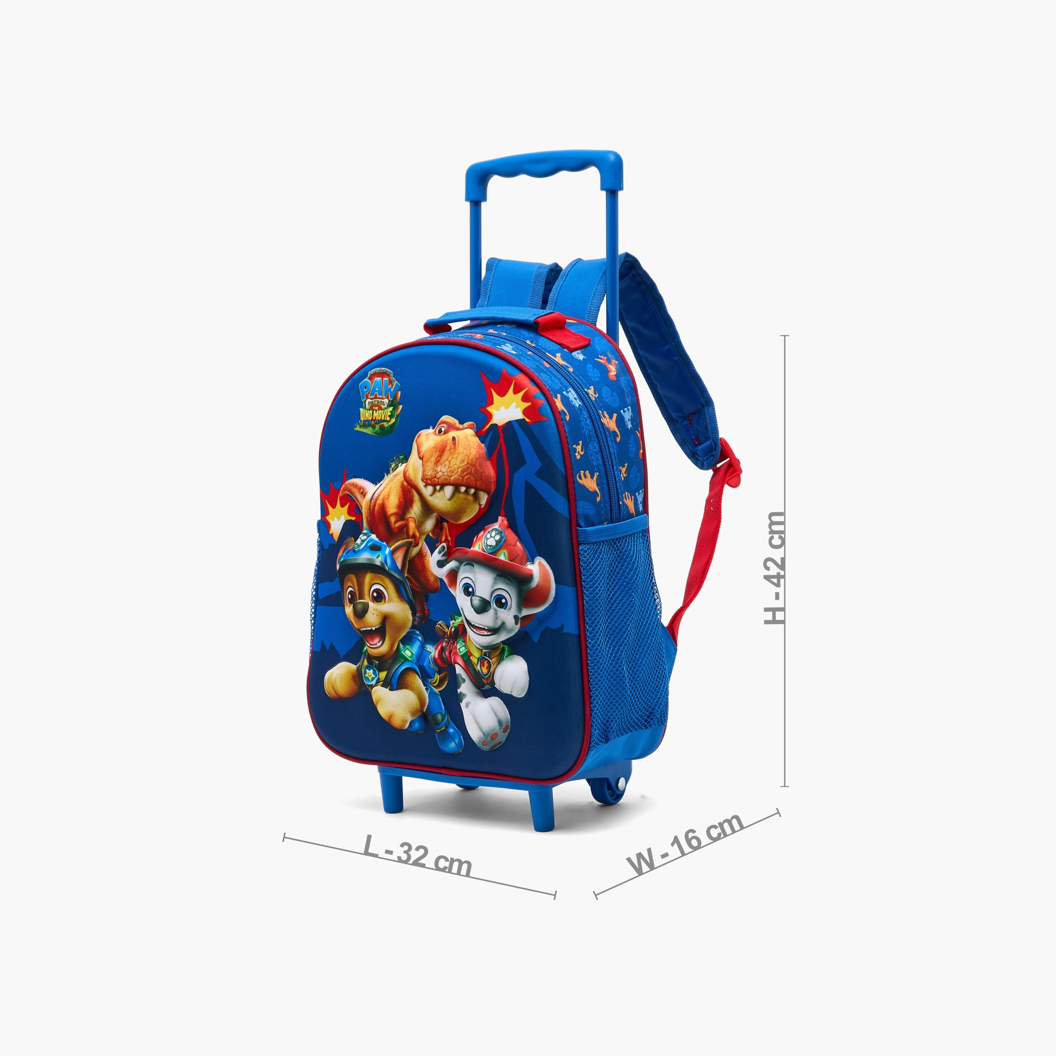 Juniors PAW Patrol Print Trolley Bag Set for Boys 3-5 Years with Lunch Bag Handle - 14 inches-school-bagsandbackpacks-trolleybags-image-8
