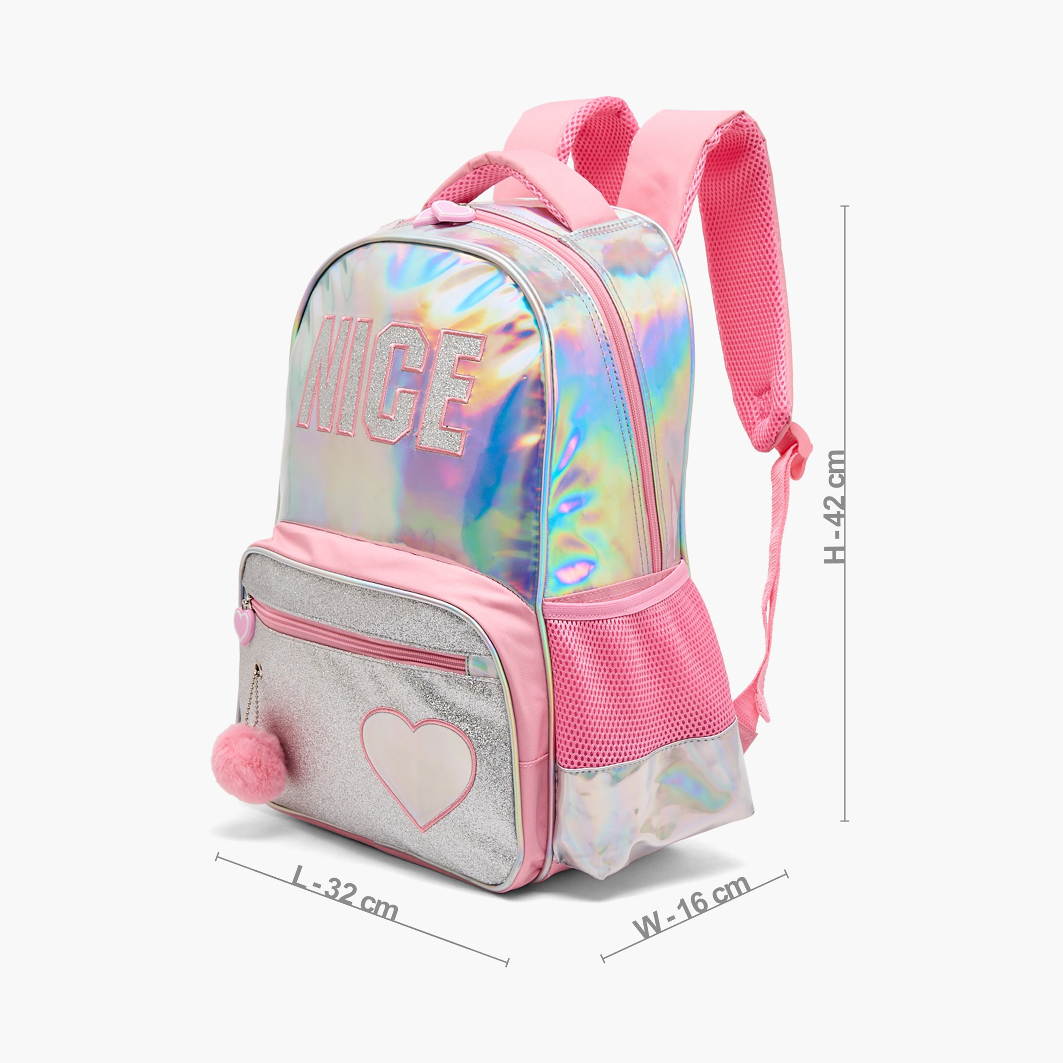 Juniors Printed 5-Piece School Backpack Set for Girls 5-8 Years with Lunch Bag - 16 inches-school-bagsandbackpacks-backpacks-image-7