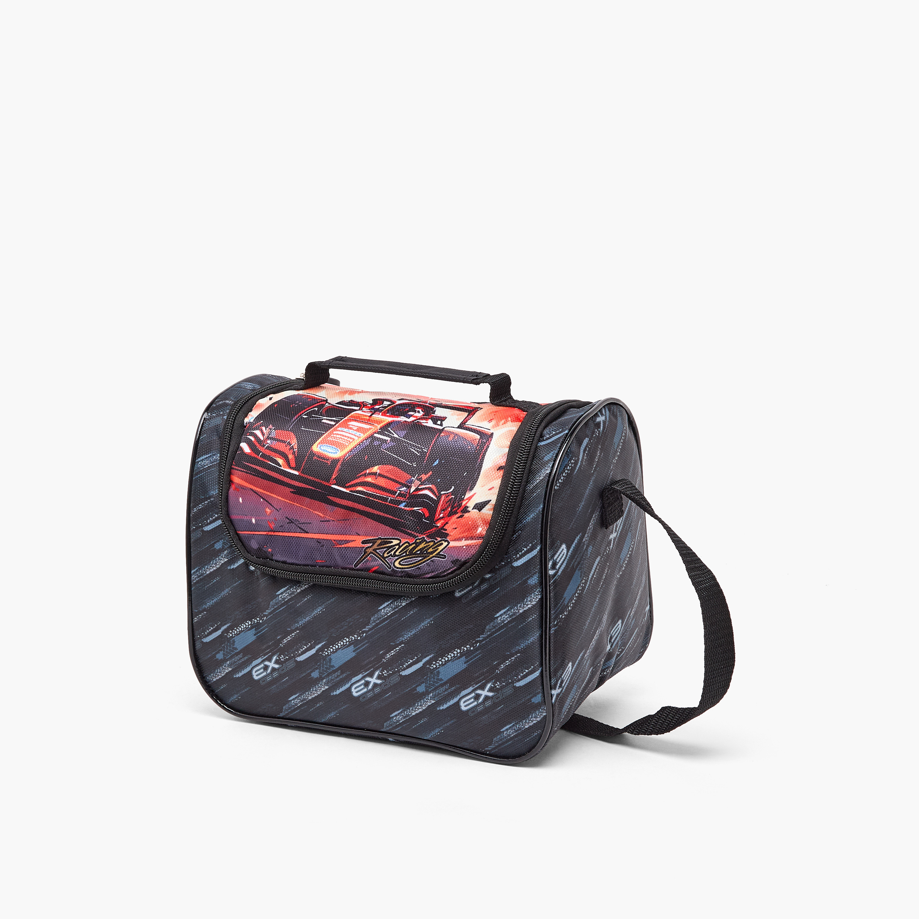 Juniors Car Print 5-Piece School Trolley Bag Set for Boys 5-8 Years with Lunch Bag - 16 inches-school-bagsandbackpacks-trolleybags-image-14