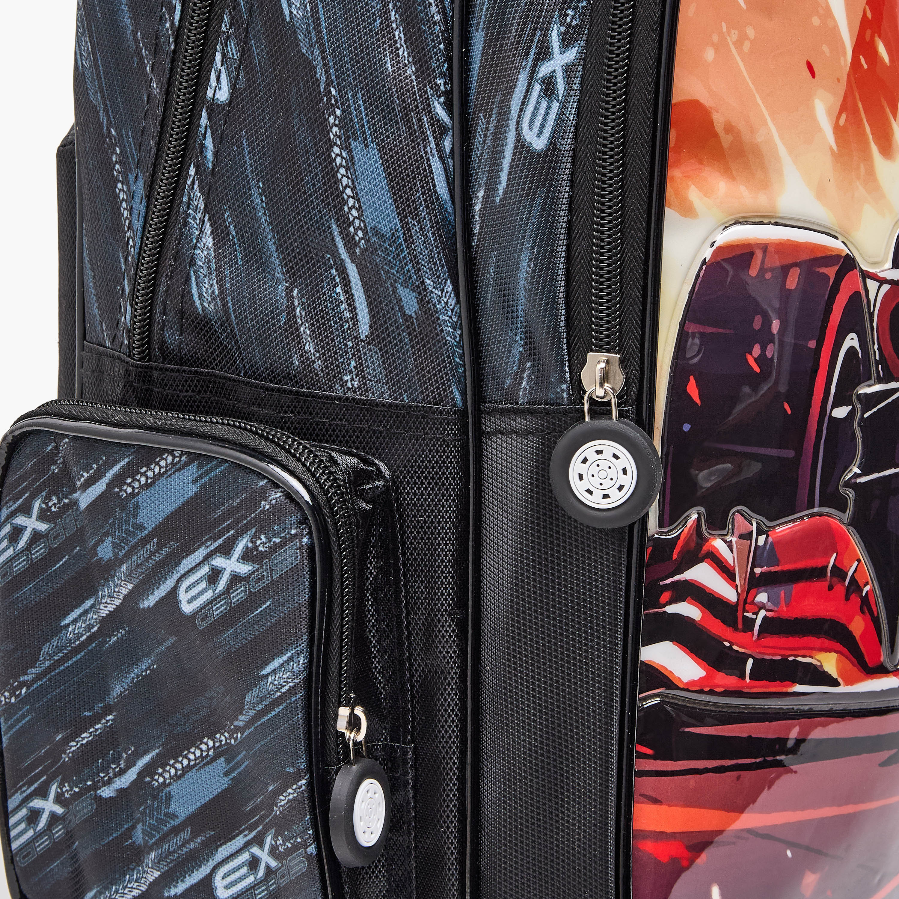 Juniors Car Print 5-Piece School Trolley Bag Set for Boys 5-8 Years with Lunch Bag - 16 inches-school-bagsandbackpacks-trolleybags-image-7