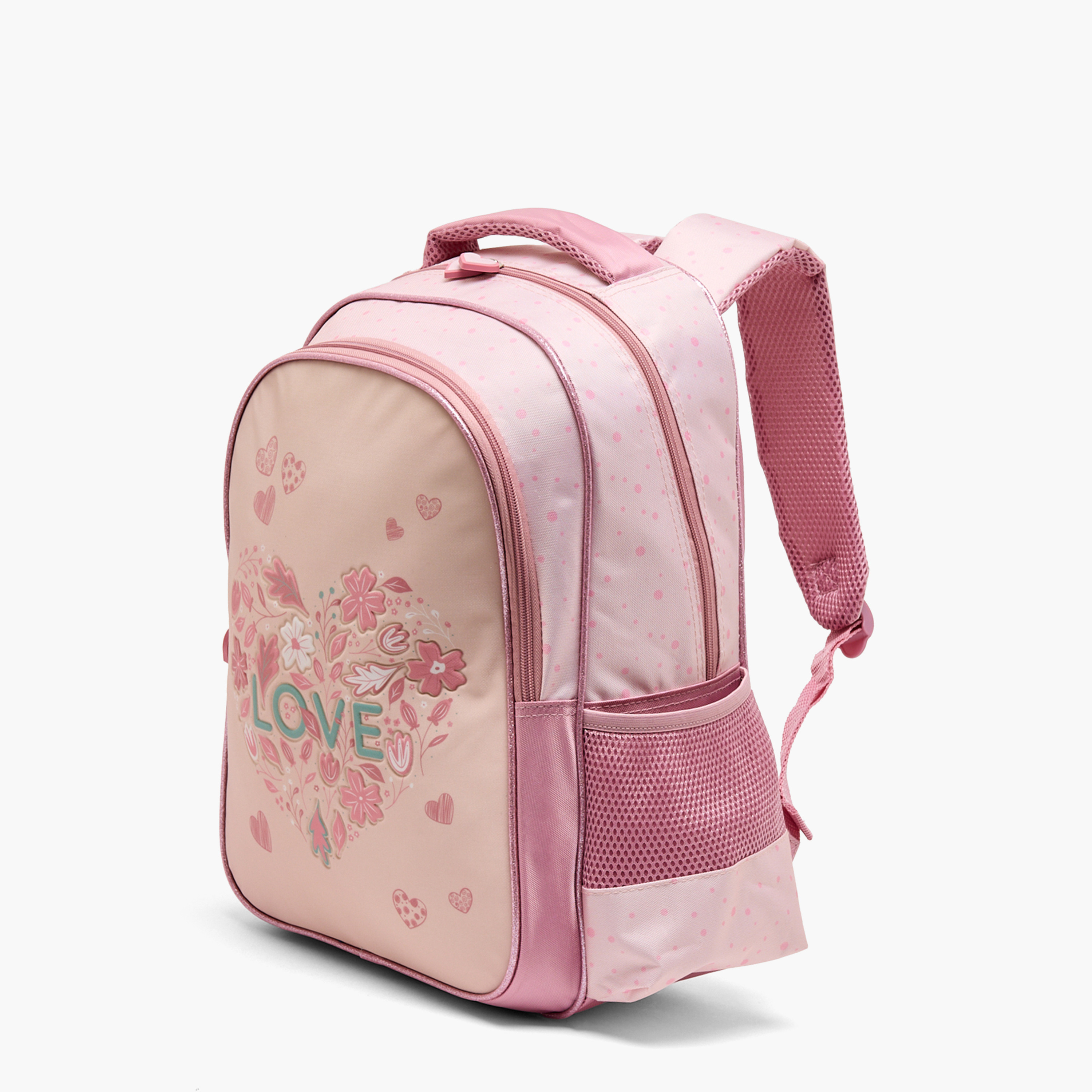Juniors Printed 5-Piece School Backpack Set for Girls 5-8 Years with Lunch Bag - 16 inches-school-bagsandbackpacks-backpacks-image-3