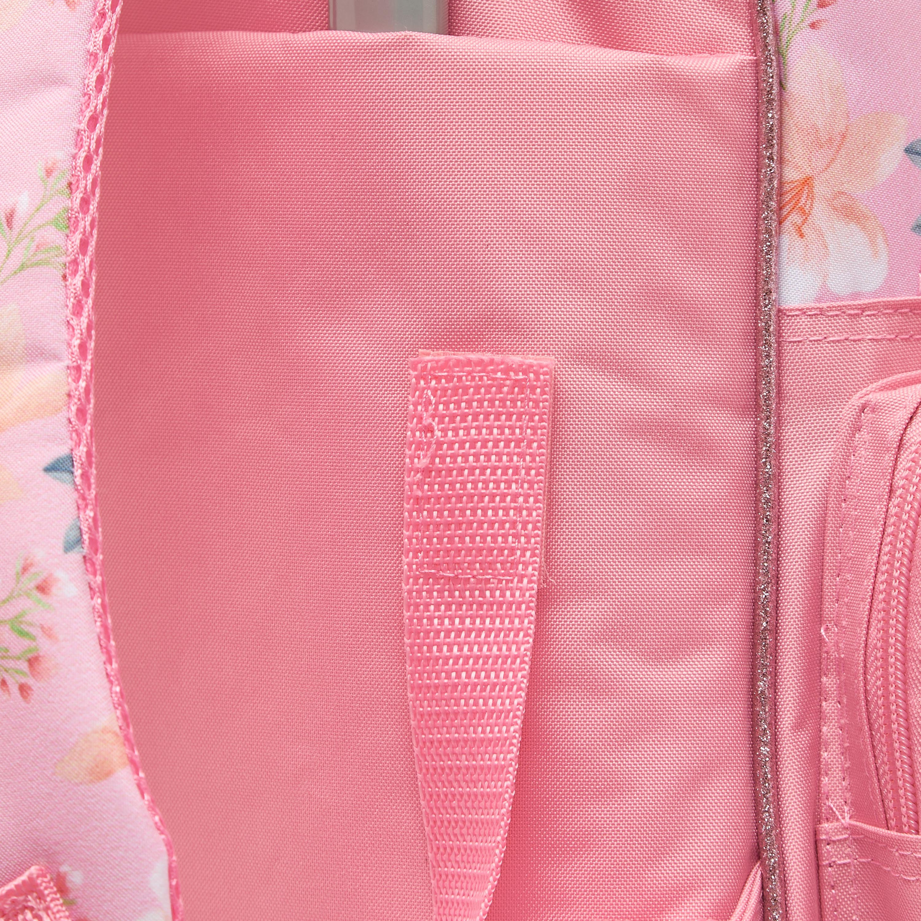Juniors Cat Print 3-Piece School Trolley Bag Set for Girls 5-8 Years with Lunch Bag - 16 inches-school-bagsandbackpacks-trolleybags-image-11