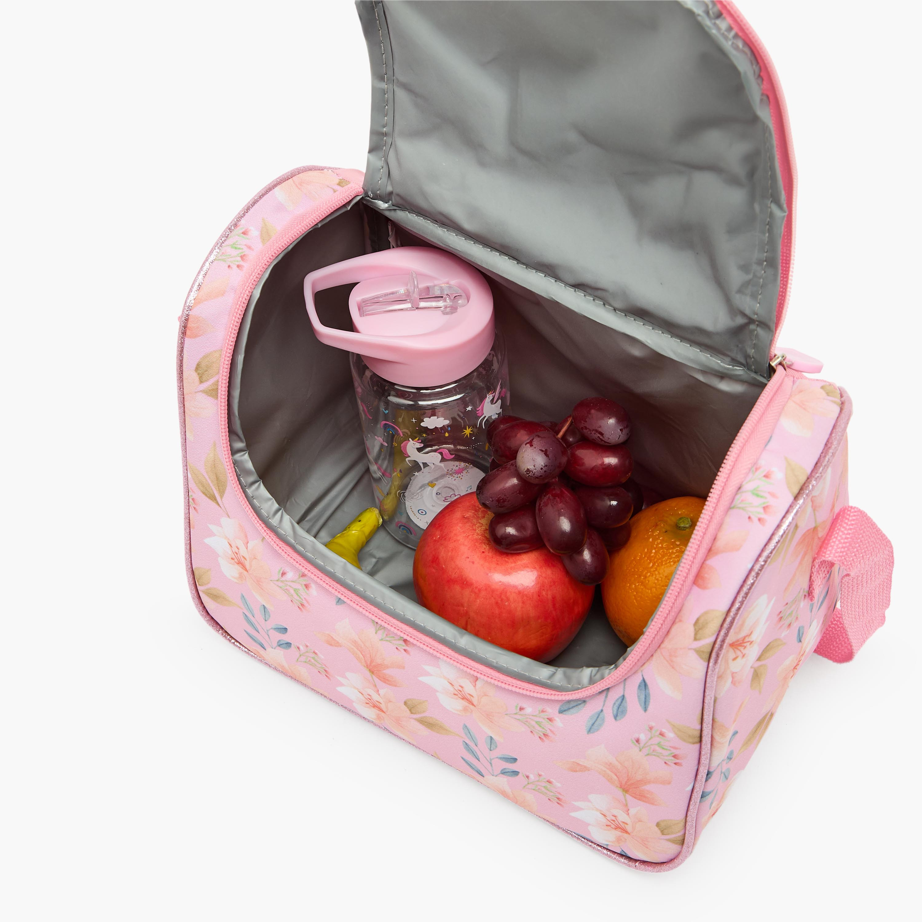 Juniors Cat Print 3-Piece School Trolley Bag Set for Girls 5-8 Years with Lunch Bag - 16 inches-school-bagsandbackpacks-trolleybags-image-15