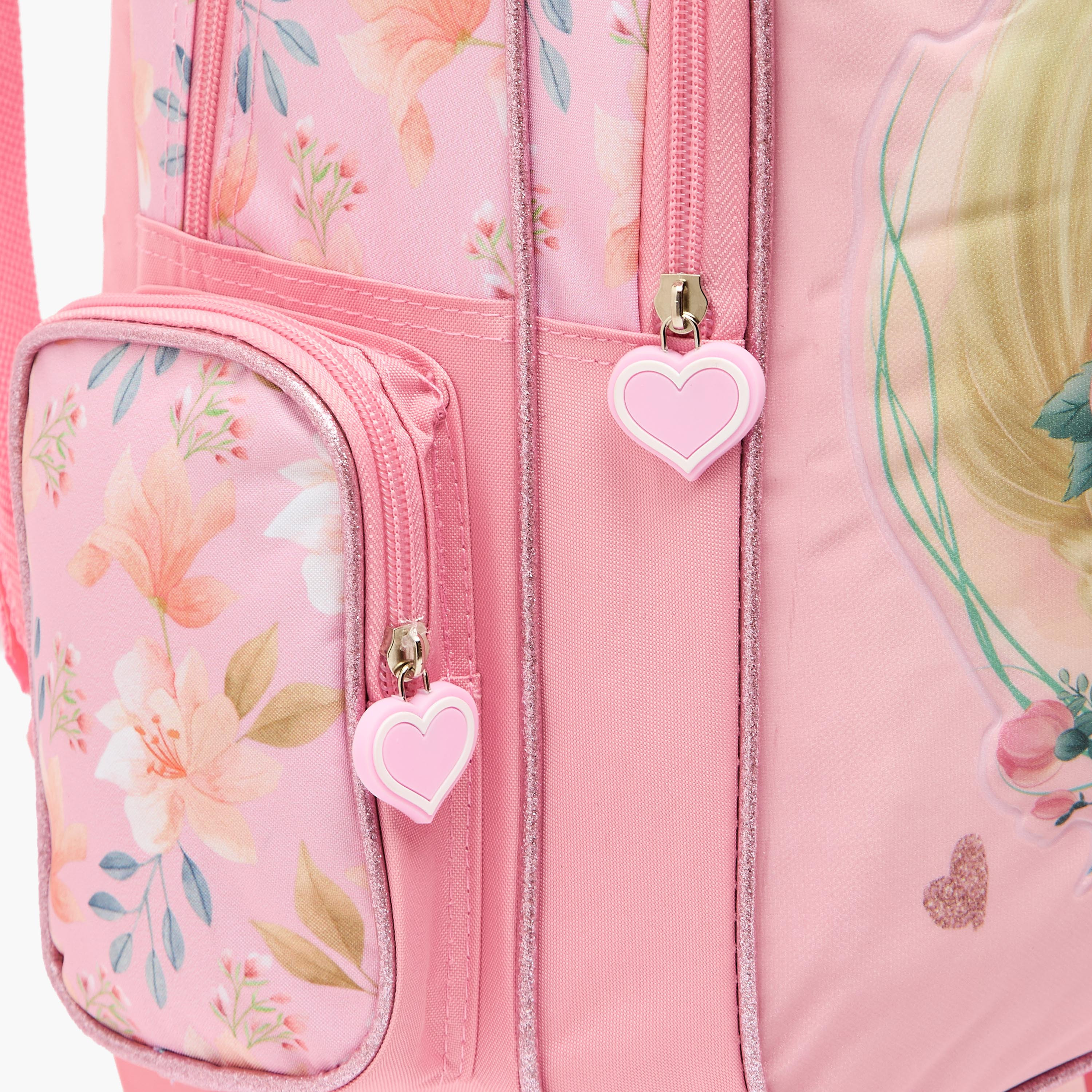 Juniors Cat Print 3-Piece School Trolley Bag Set for Girls 5-8 Years with Lunch Bag - 16 inches-school-bagsandbackpacks-trolleybags-image-5