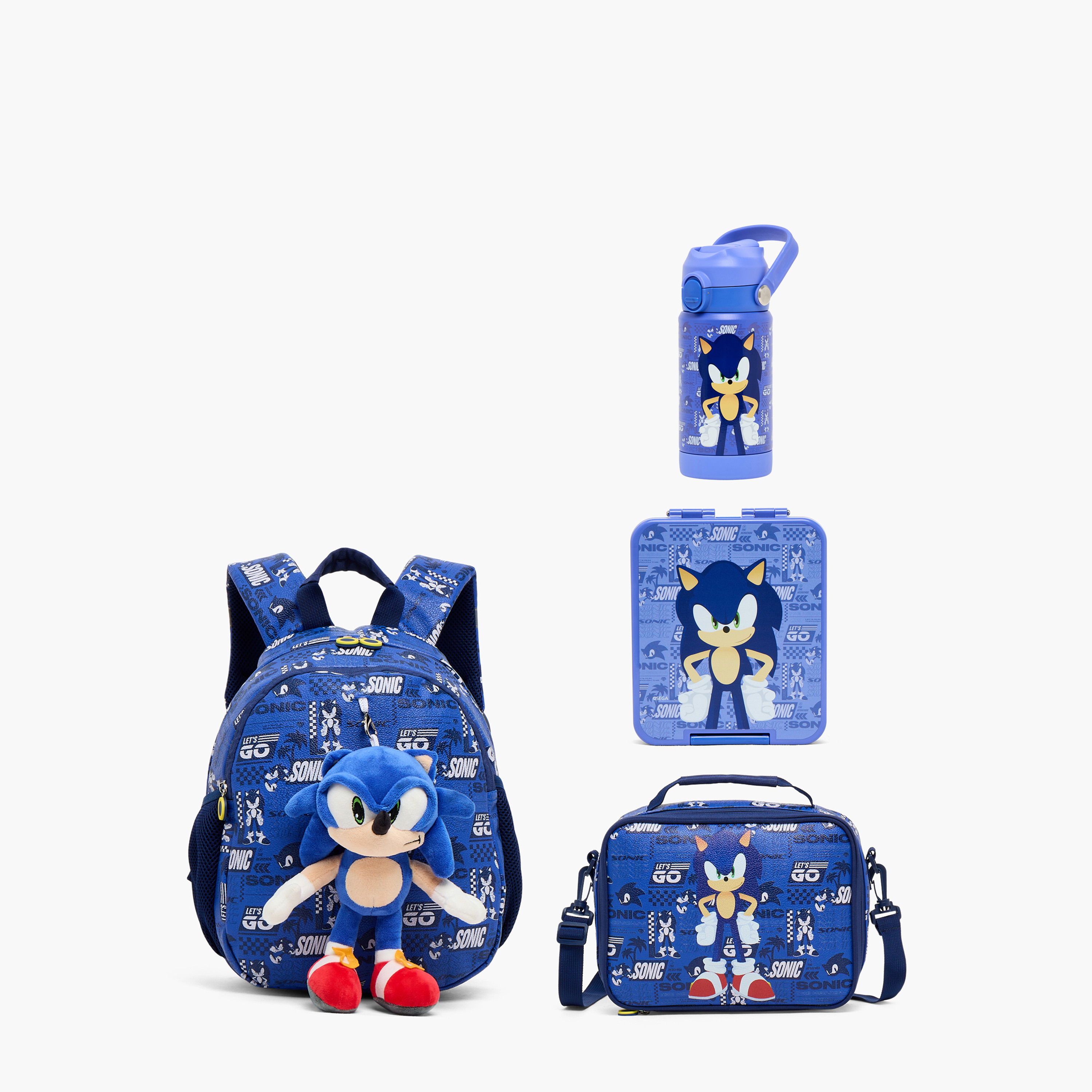 SEGA Sonic the Hedgehog Printed Backpack Boys 3-5 Years with Laptop Compartment - 14 inches-school-bagsandbackpacks-backpacks-image-10