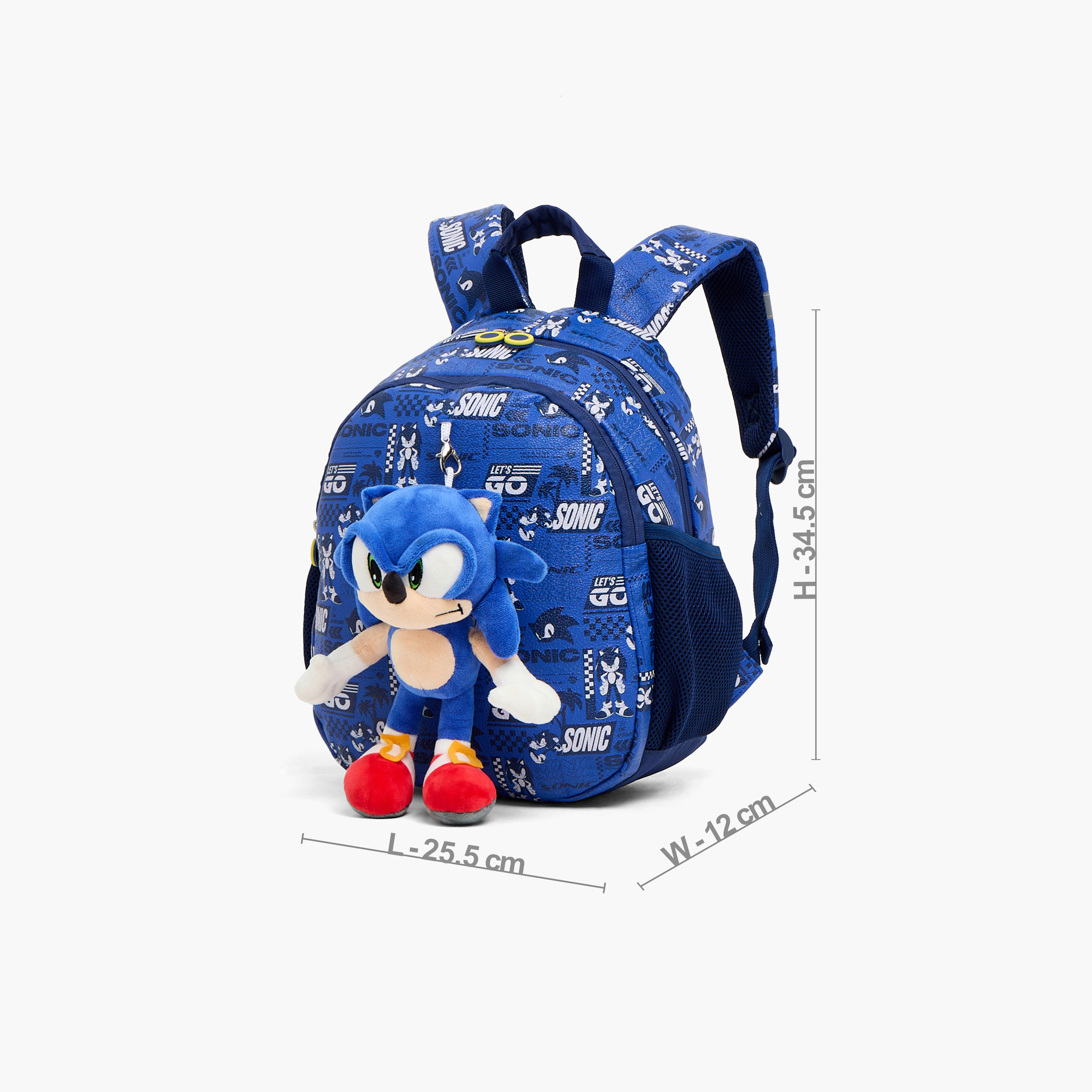 SEGA Sonic the Hedgehog Printed Backpack Boys 3-5 Years with Laptop Compartment - 14 inches-school-bagsandbackpacks-backpacks-image-7