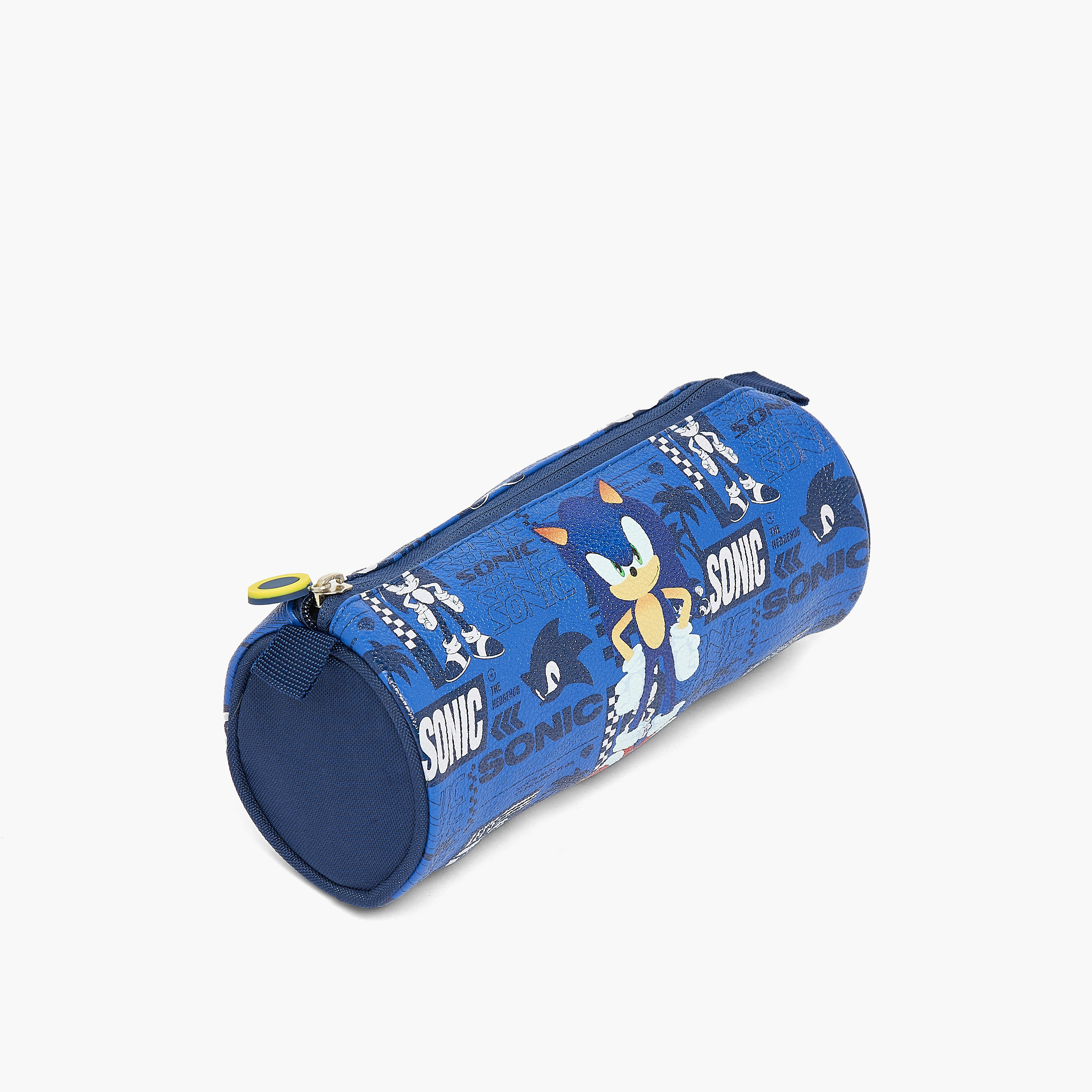 SEGA Sonic the Hedgehog Print Pencil Pouch with Zip Closure-school-stationery-pencilcases-image-2