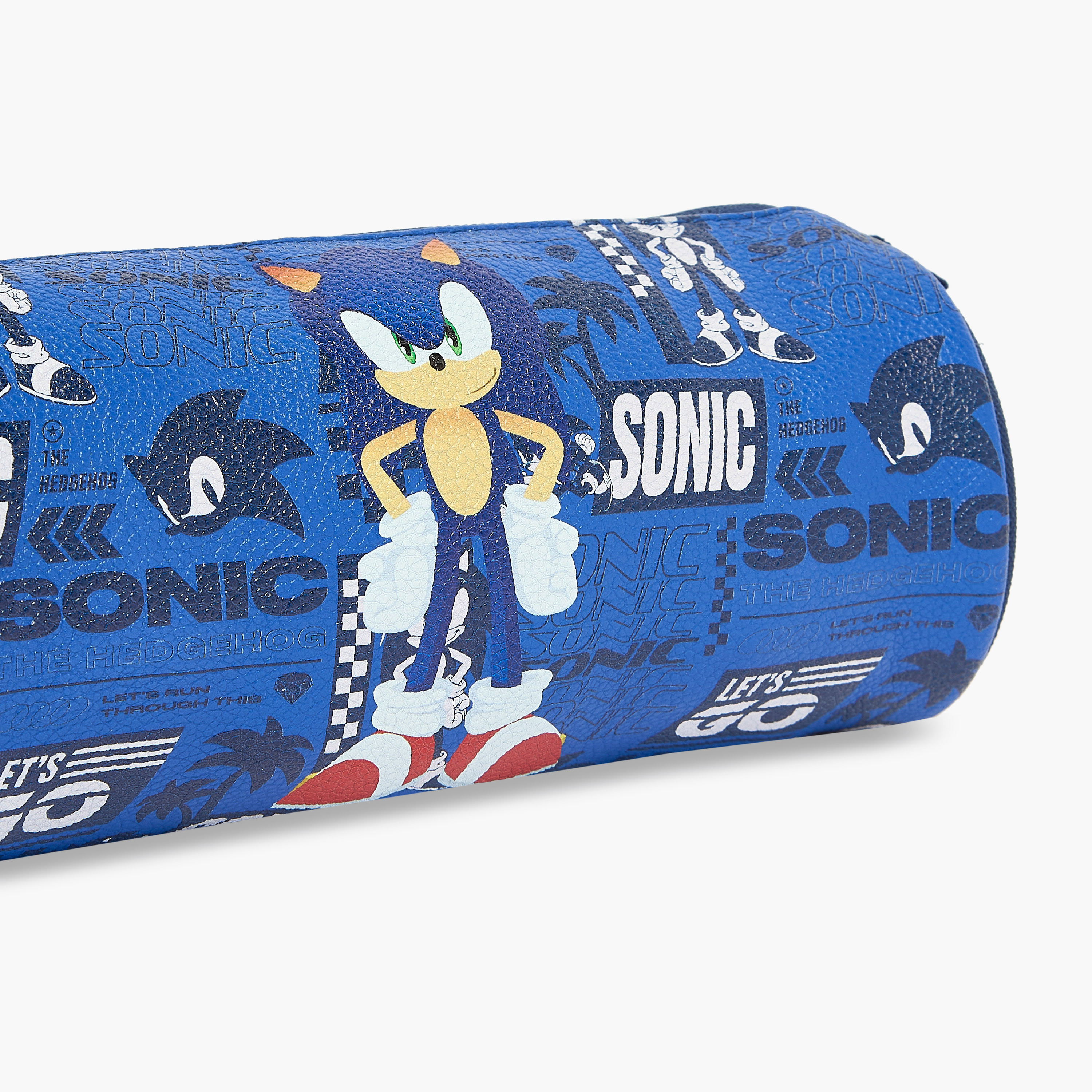 SEGA Sonic the Hedgehog Print Pencil Pouch with Zip Closure-school-stationery-pencilcases-image-5