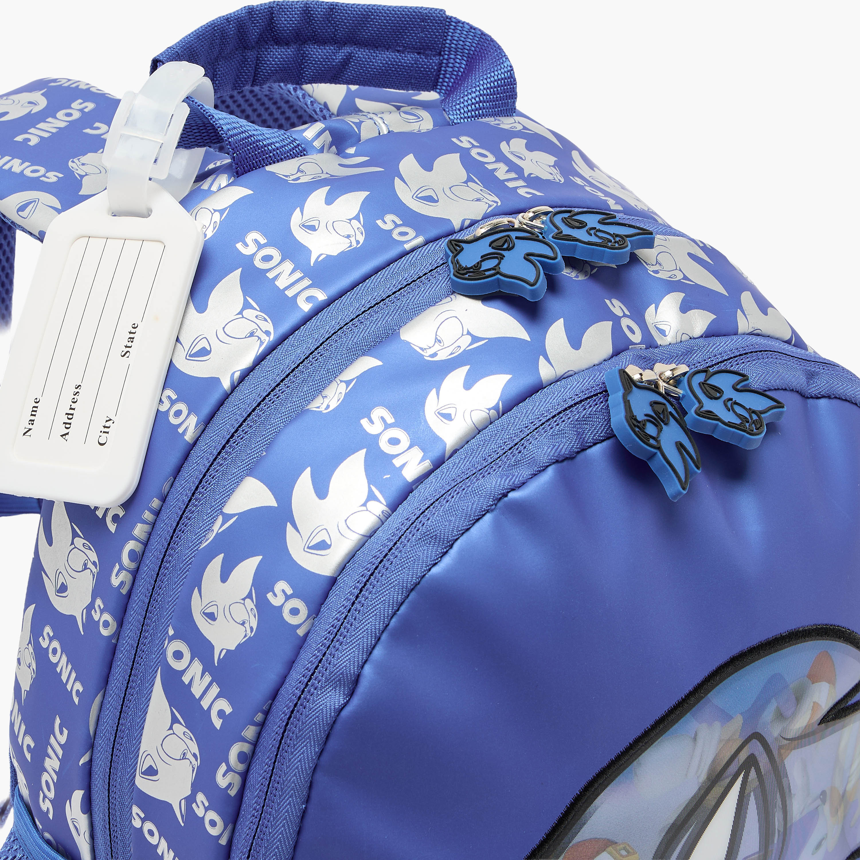 SEGA Sonic Print Backpack for Boys 3-5 Years with Padded Straps - 14 inches-school-bagsandbackpacks-backpacks-image-5