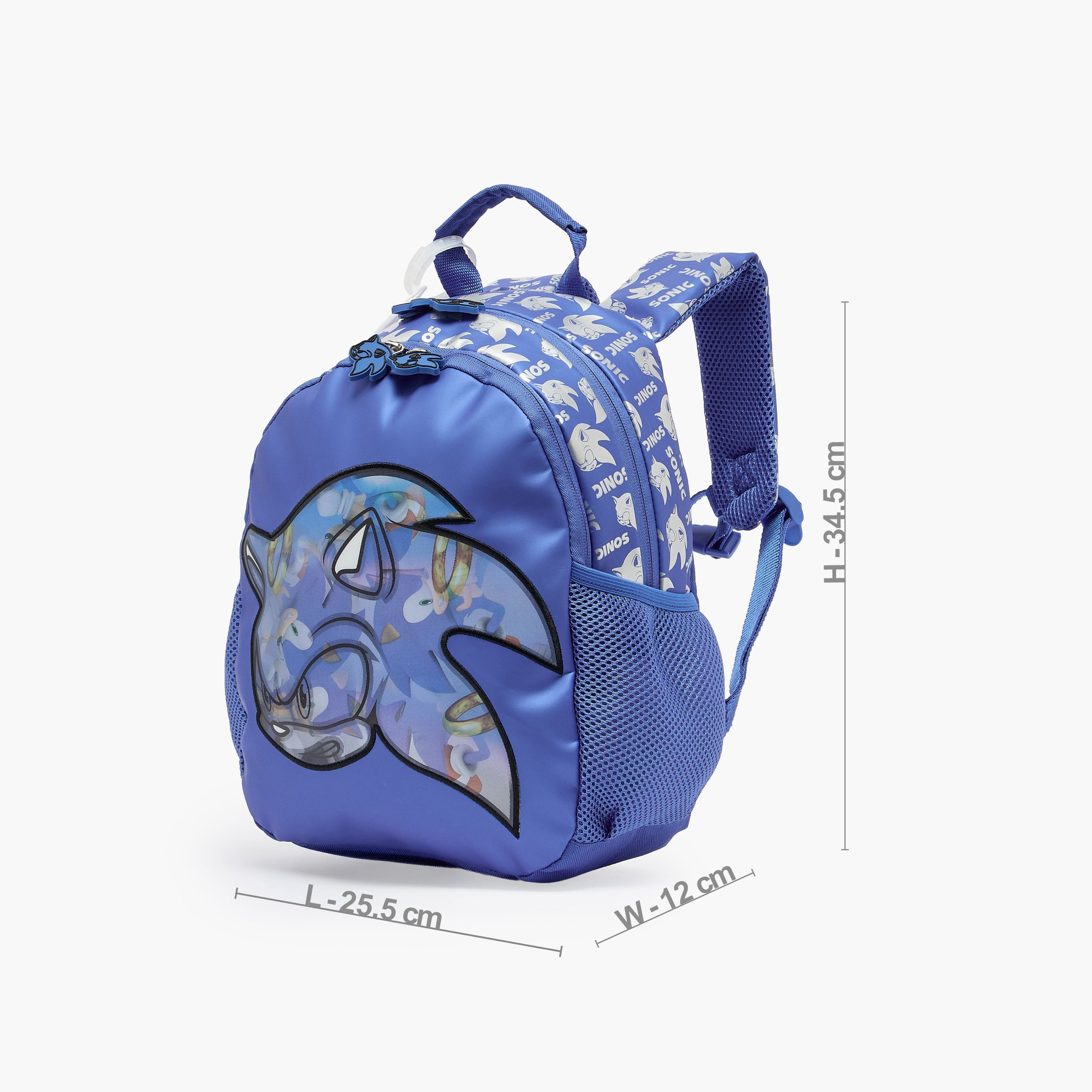 SEGA Sonic Print Backpack for Boys 3-5 Years with Padded Straps - 14 inches-school-bagsandbackpacks-backpacks-image-7