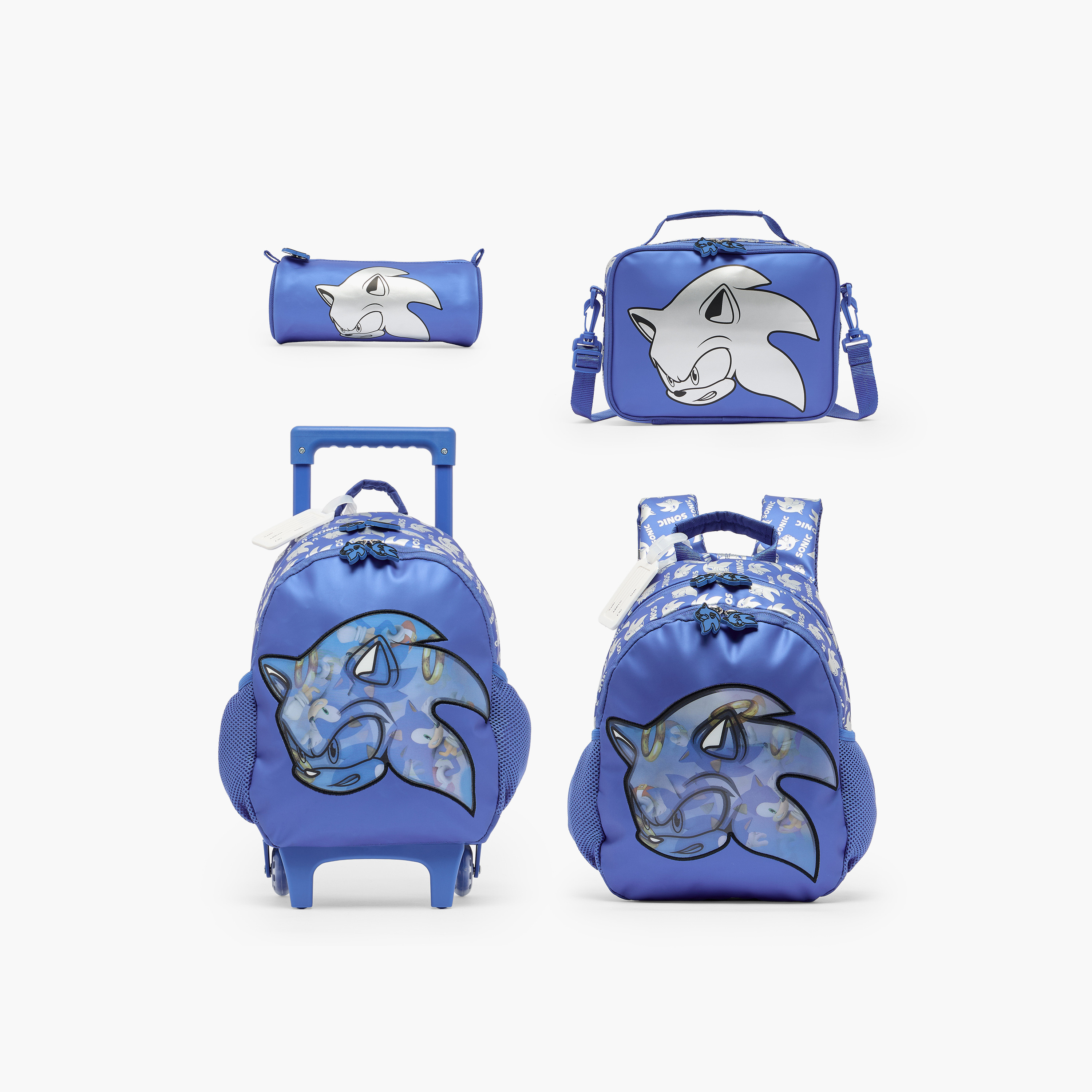 SEGA Sonic Print Backpack for Boys 3-5 Years with Padded Straps - 14 inches-school-bagsandbackpacks-backpacks-image-10