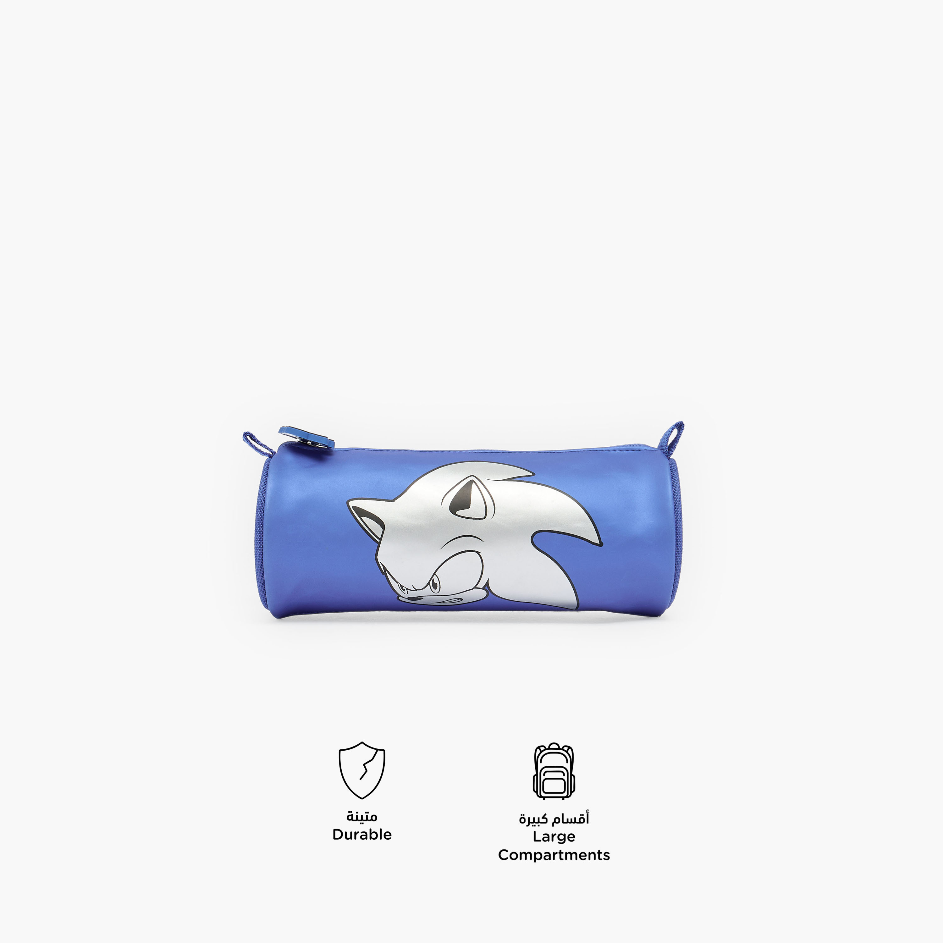 SEGA Sonic Print Pencil Pouch with Zip Closure-school-stationery-pencilcases-image-2