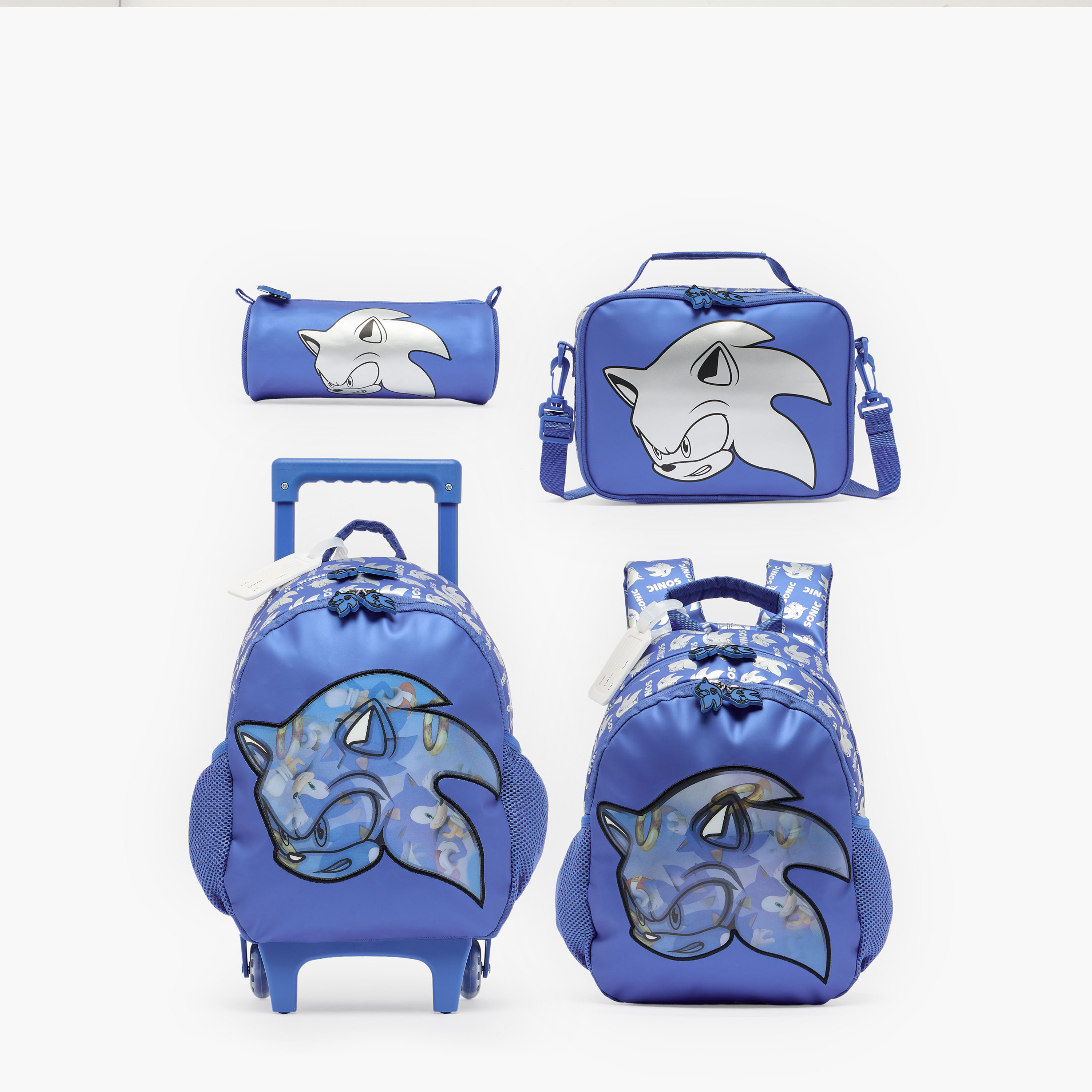 SEGA Sonic Print Pencil Pouch with Zip Closure-school-stationery-pencilcases-image-9
