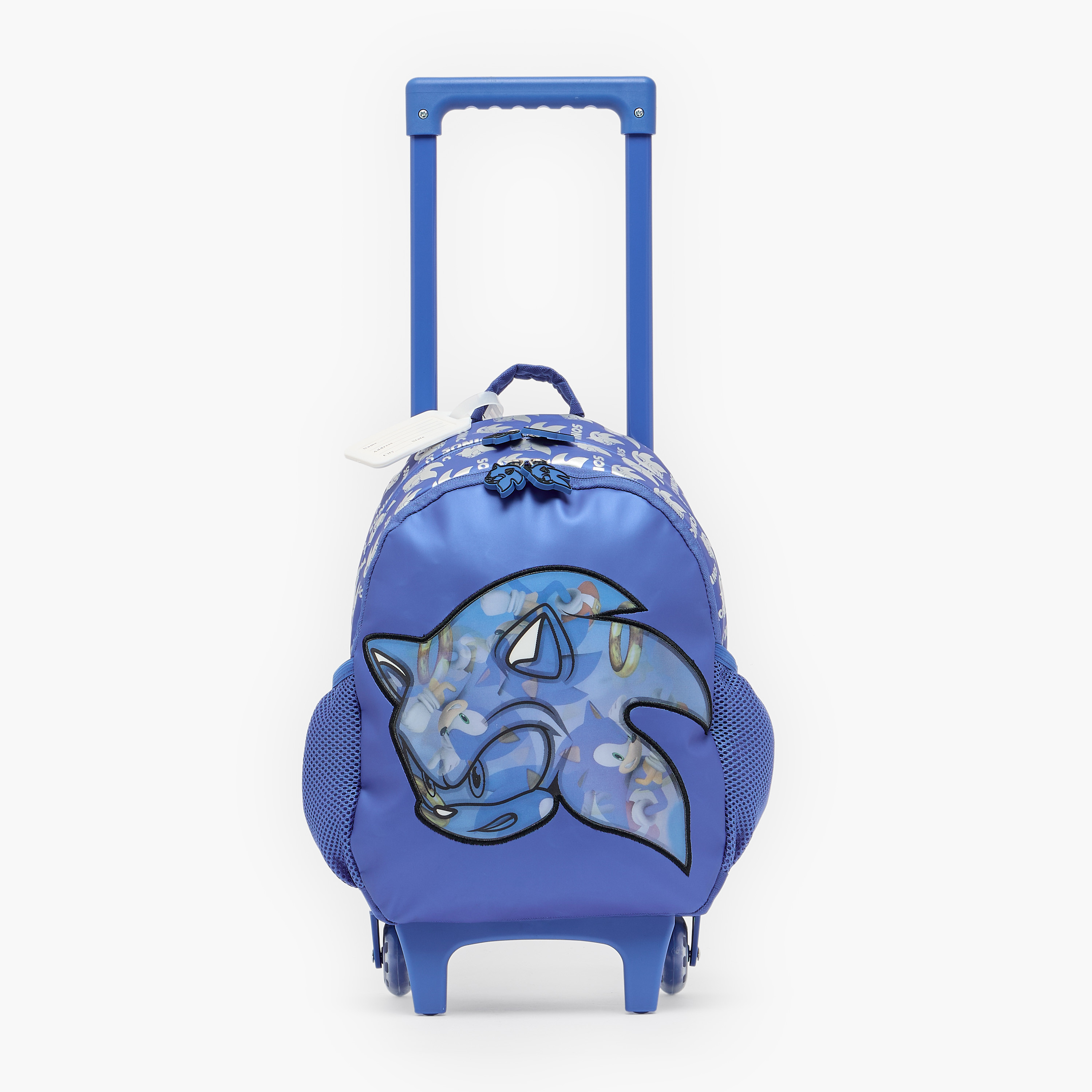 SEGA Sonic the Hedgehog Print Trolley Bag for Boys 3-5 Years with Durable Wheels - 14 inches-school-bagsandbackpacks-trolleybags-image-10