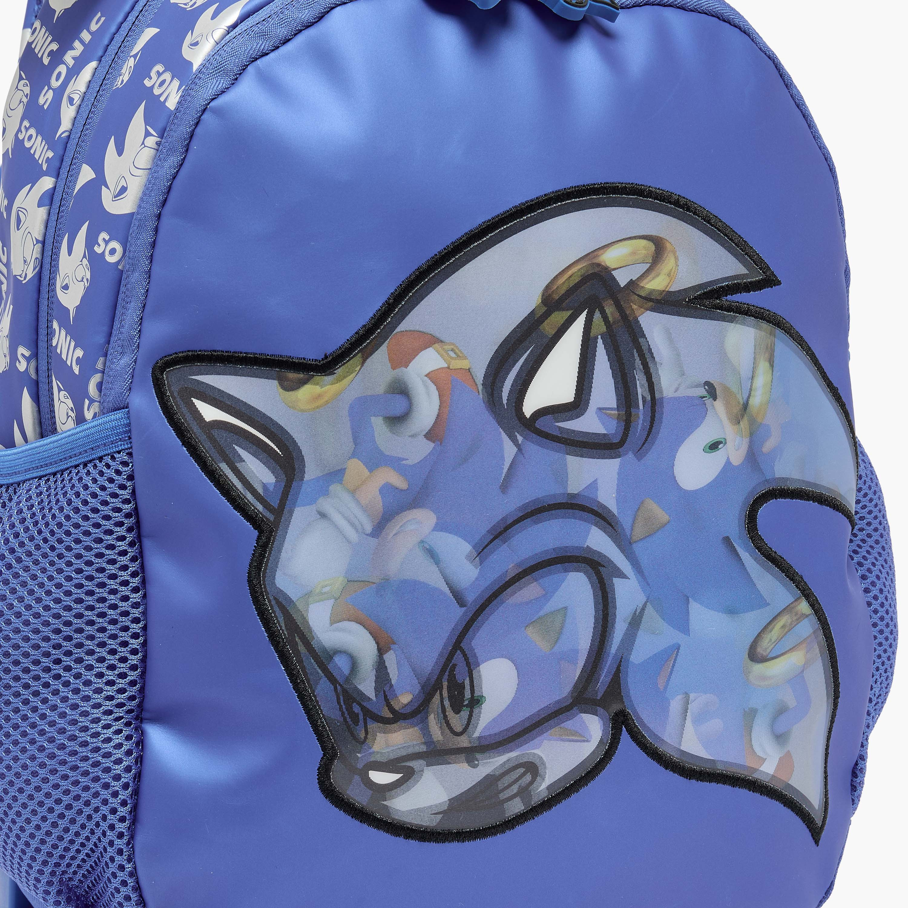 SEGA Sonic the Hedgehog Print Trolley Bag for Boys 3-5 Years with Durable Wheels - 14 inches-school-bagsandbackpacks-trolleybags-image-4