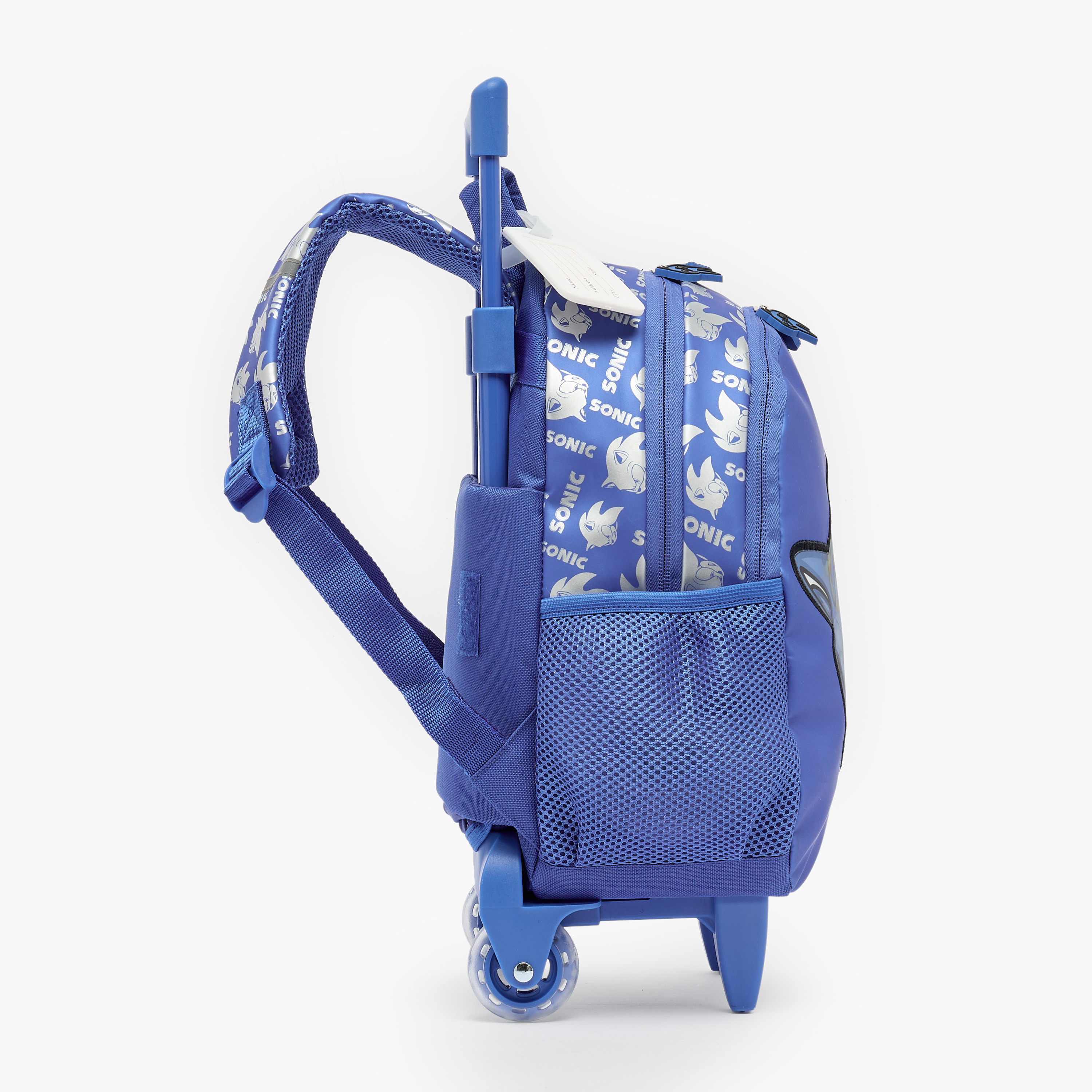 SEGA Sonic the Hedgehog Print Trolley Bag for Boys 3-5 Years with Durable Wheels - 14 inches-school-bagsandbackpacks-trolleybags-image-7