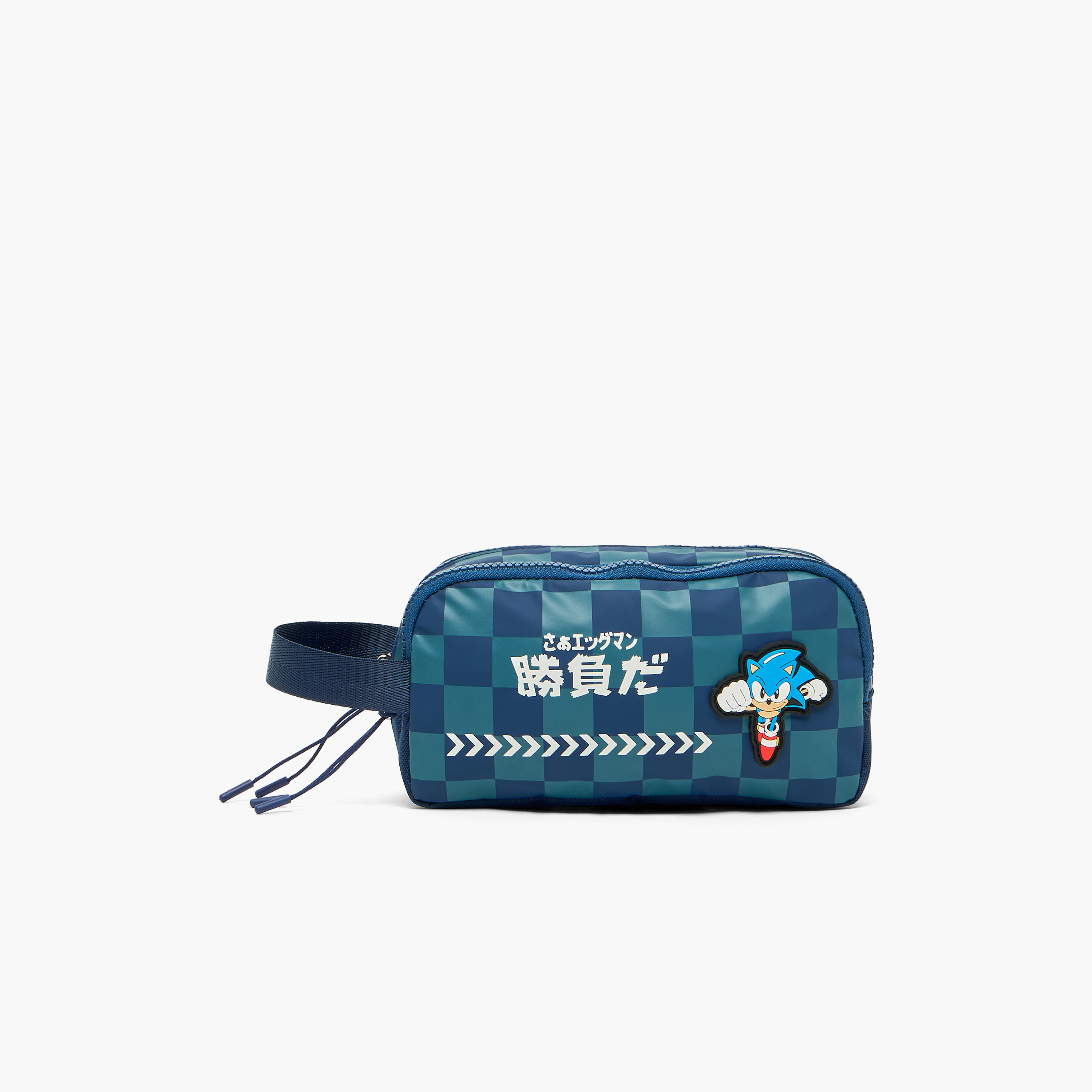 SEGA Sonic the Hedgehog Pencil Pouch with 2 Compartments-school-stationery-pencilcases-image-1