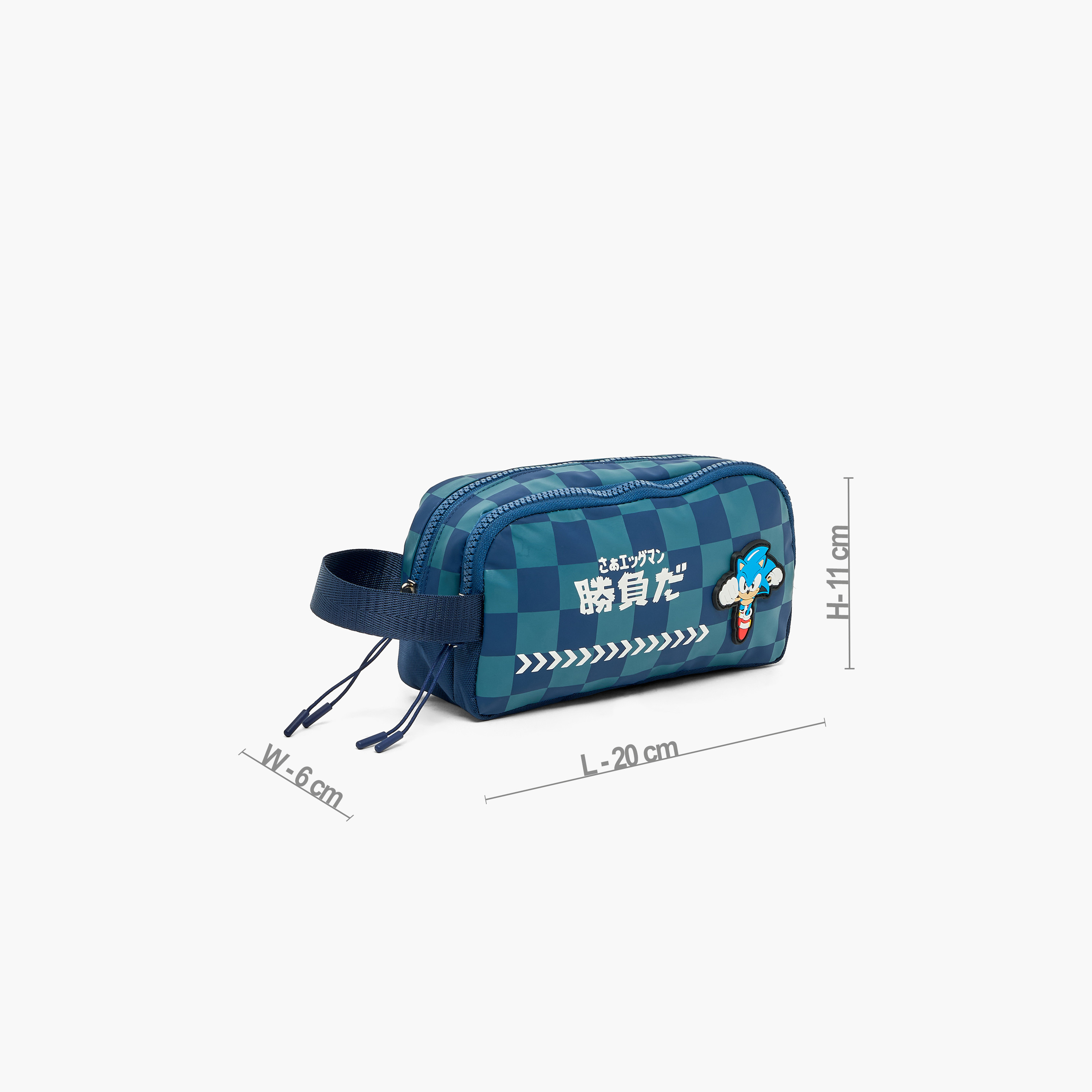 SEGA Sonic the Hedgehog Pencil Pouch with 2 Compartments-school-stationery-pencilcases-image-4